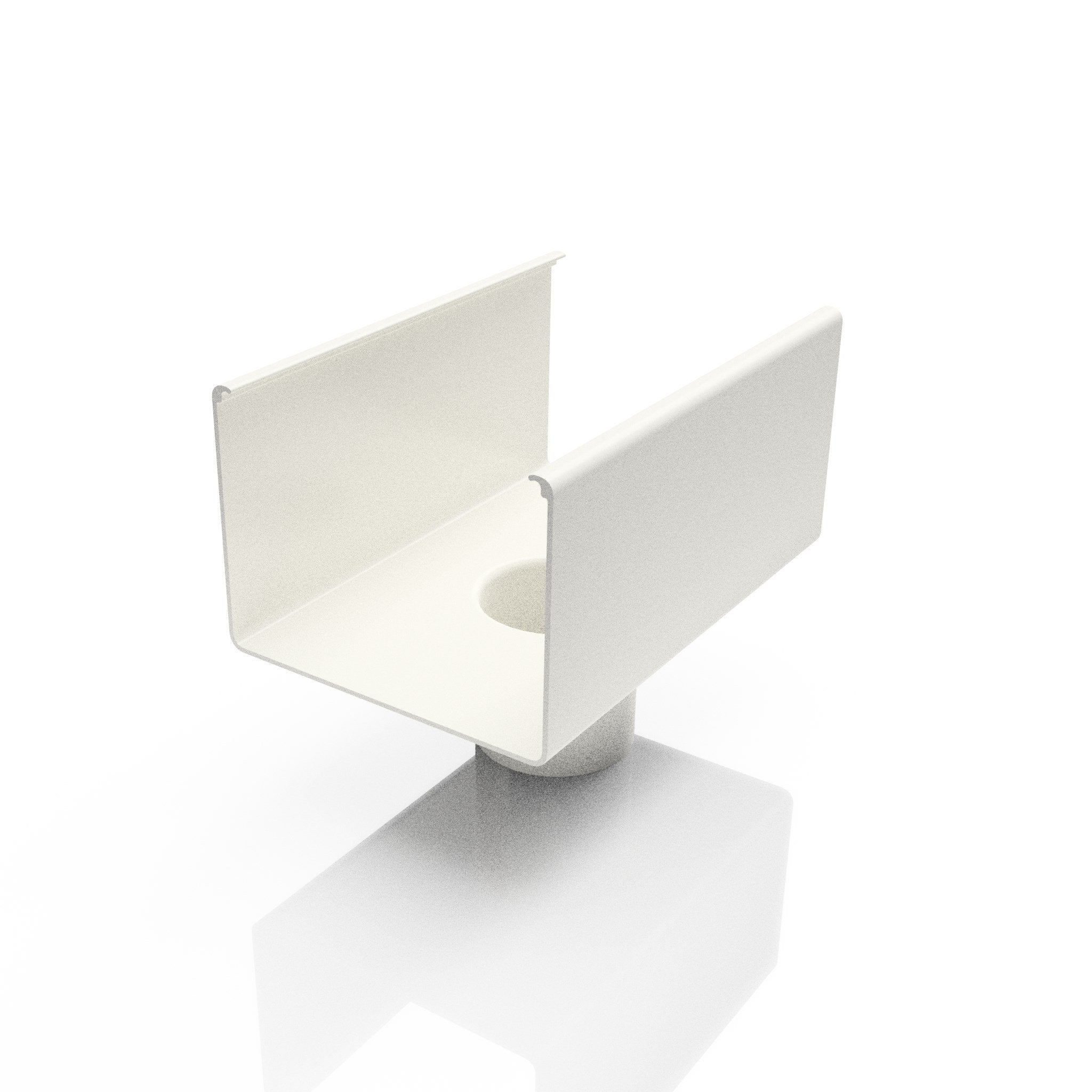 GB8 - BOX GUTTER OUTLET 63MM DIA - 135 x 100mm - Alugutter