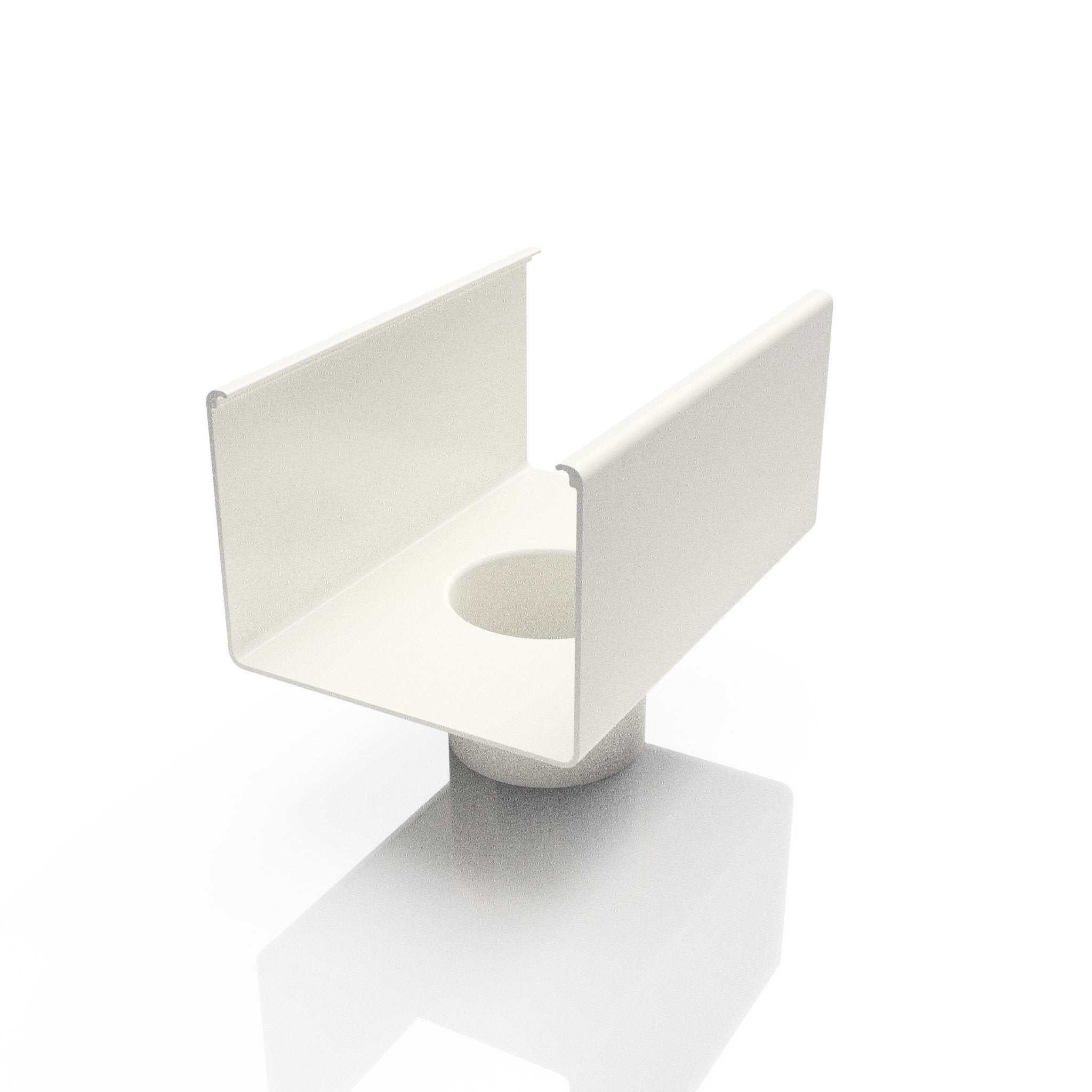 GB9 - BOX GUTTER OUTLET 76MM DIA - 135 x 100mm - Alugutter