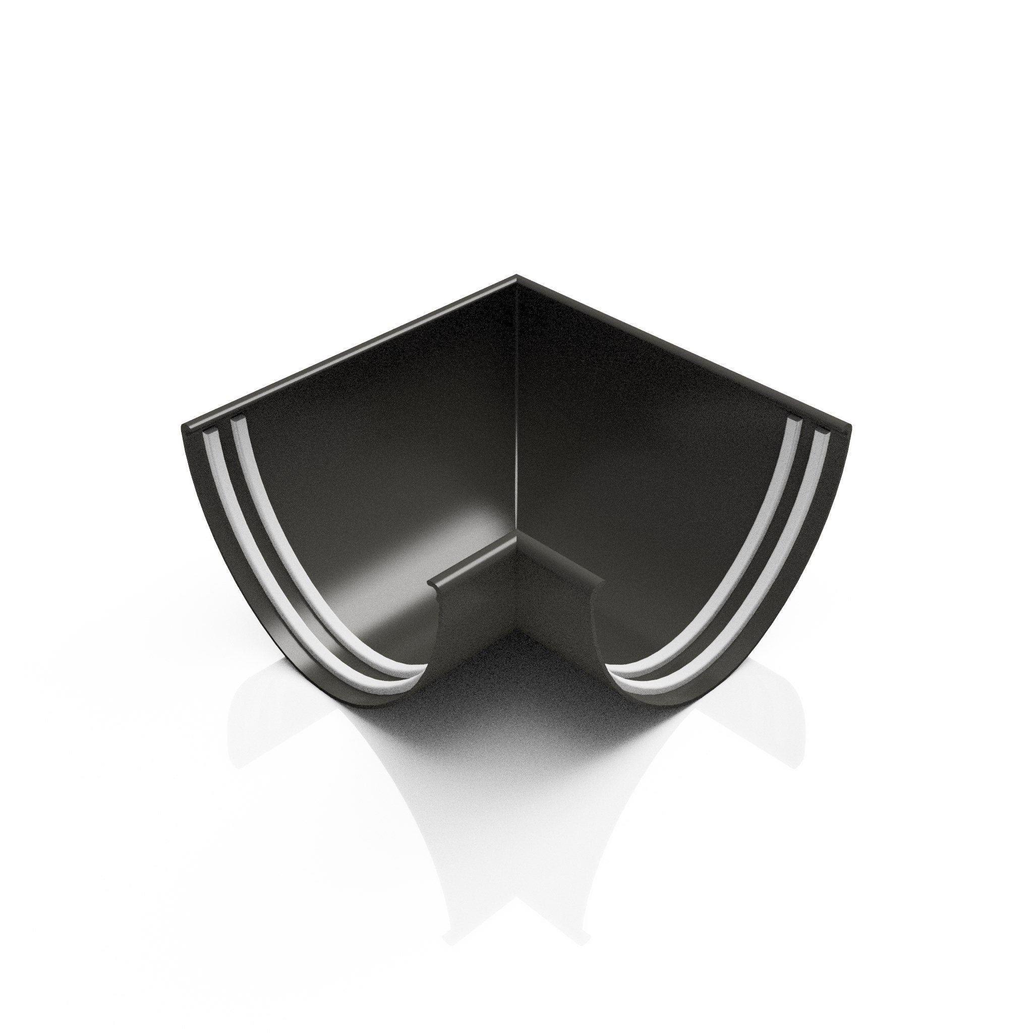 GD6 - DEEPFLOW GUTTER ANGLE 90 DEG - 130mm - Alugutter