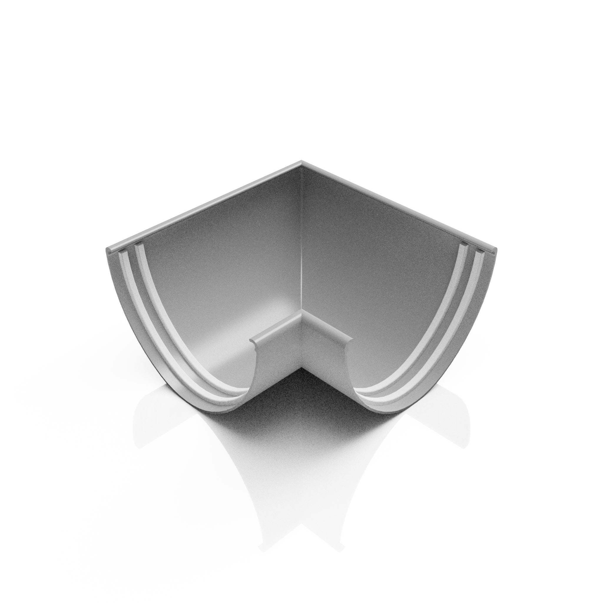 GD6 - DEEPFLOW GUTTER ANGLE 90 DEG - 130mm - Alugutter