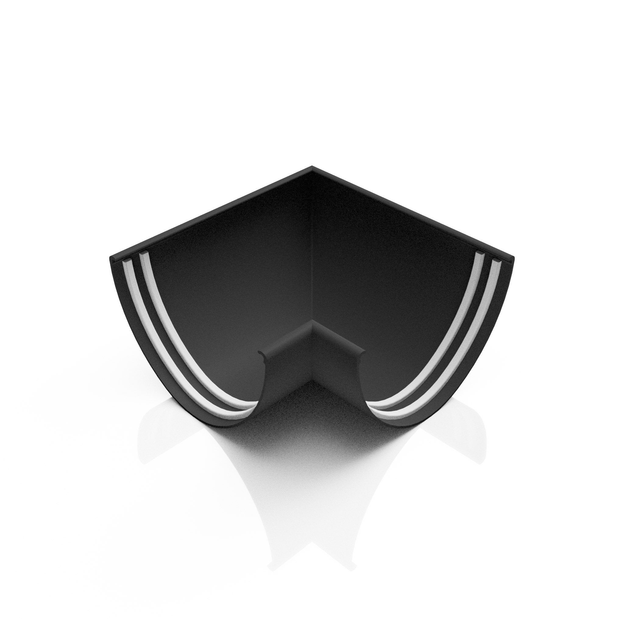 GD6 - DEEPFLOW GUTTER ANGLE 90 DEG - 130mm - Alugutter