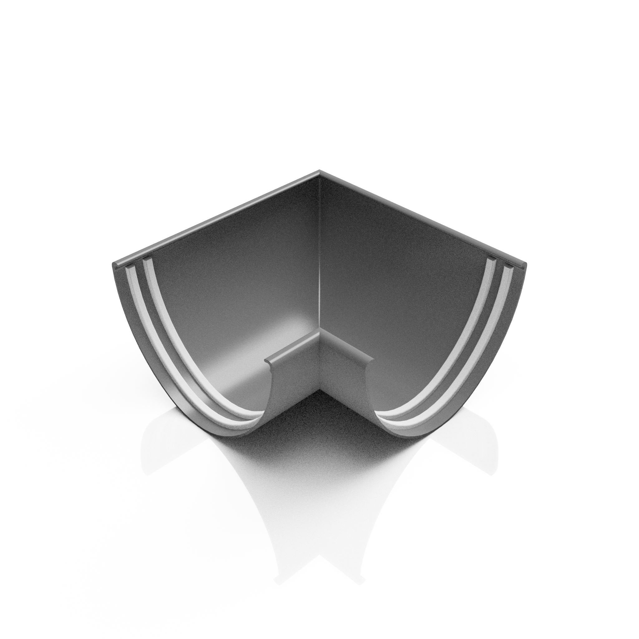 GD6 - DEEPFLOW GUTTER ANGLE 90 DEG - 130mm - Alugutter