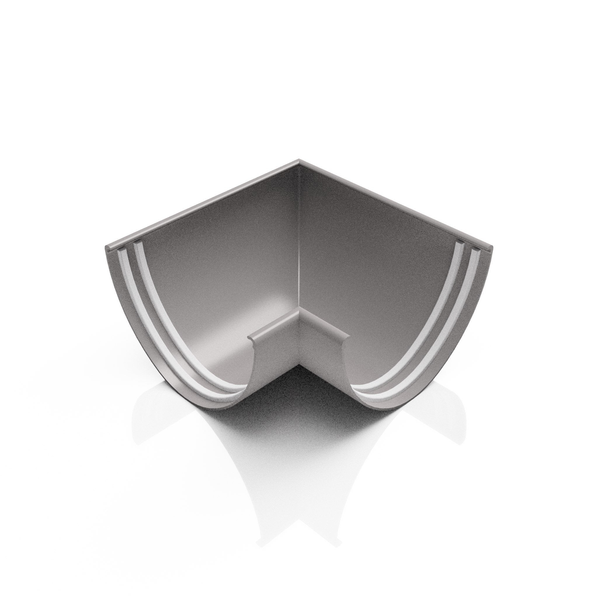 GD6 - DEEPFLOW GUTTER ANGLE 90 DEG - 130mm - Alugutter