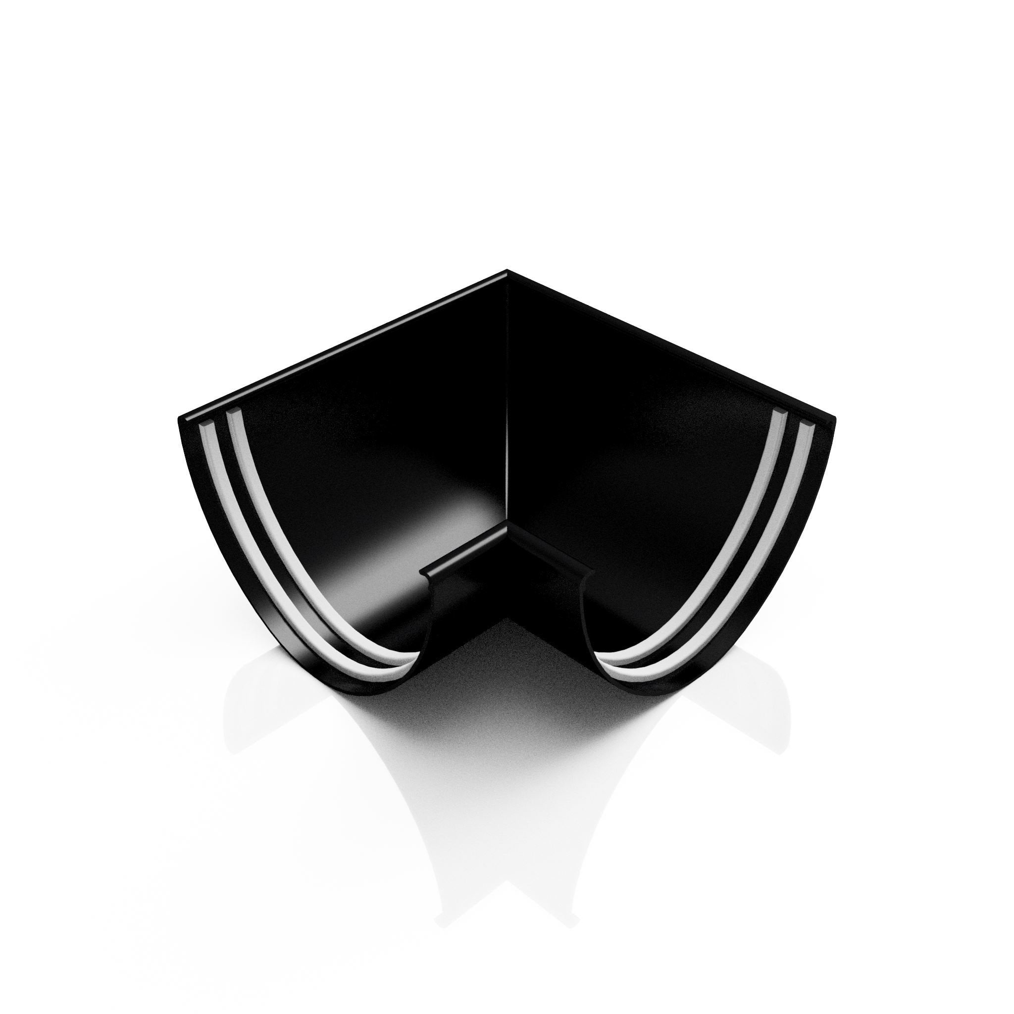 GD6 - DEEPFLOW GUTTER ANGLE 90 DEG - 130mm - Alugutter