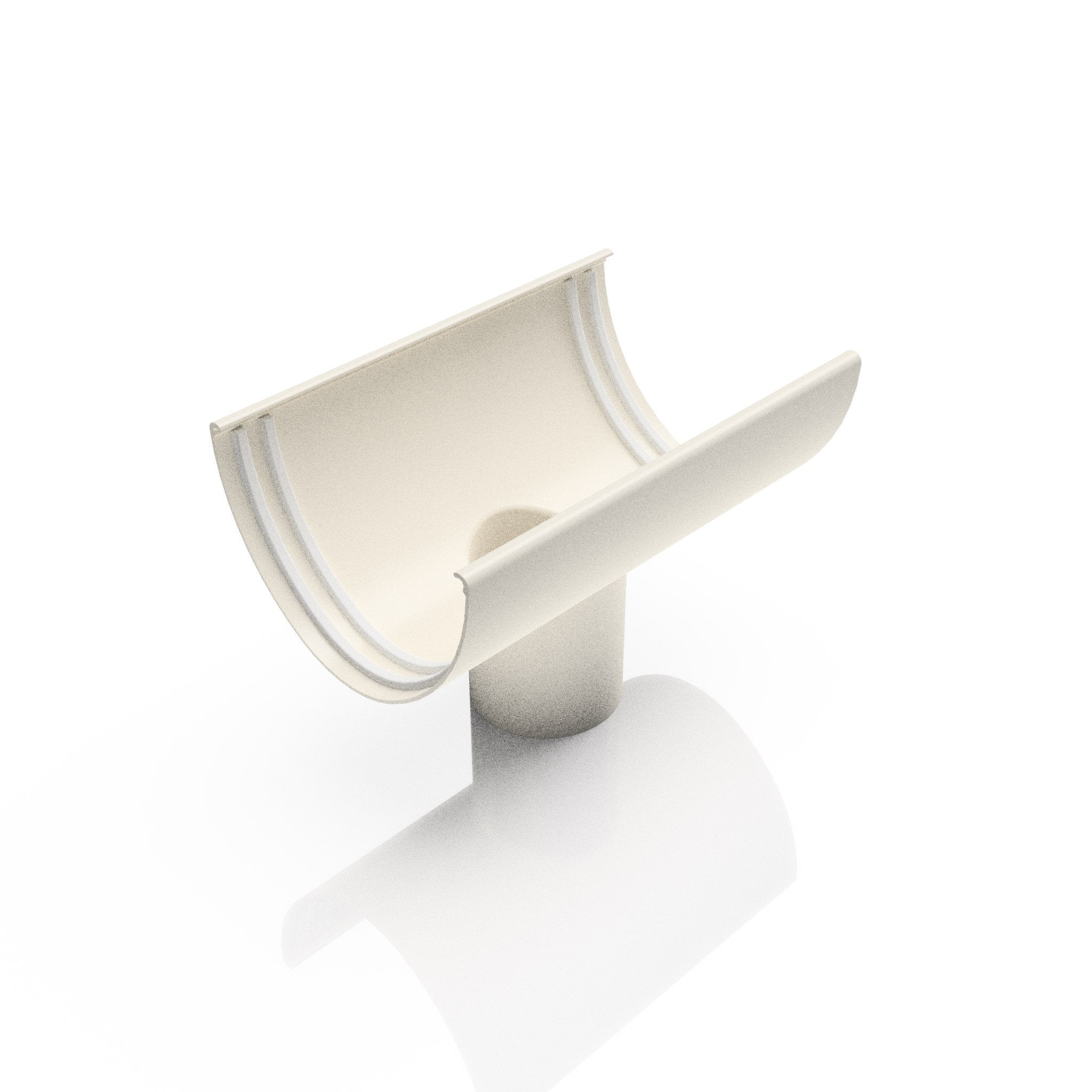 GD8 - DEEPFLOW GUTTER OUTLET 63mm DIA - 130mm - Alugutter