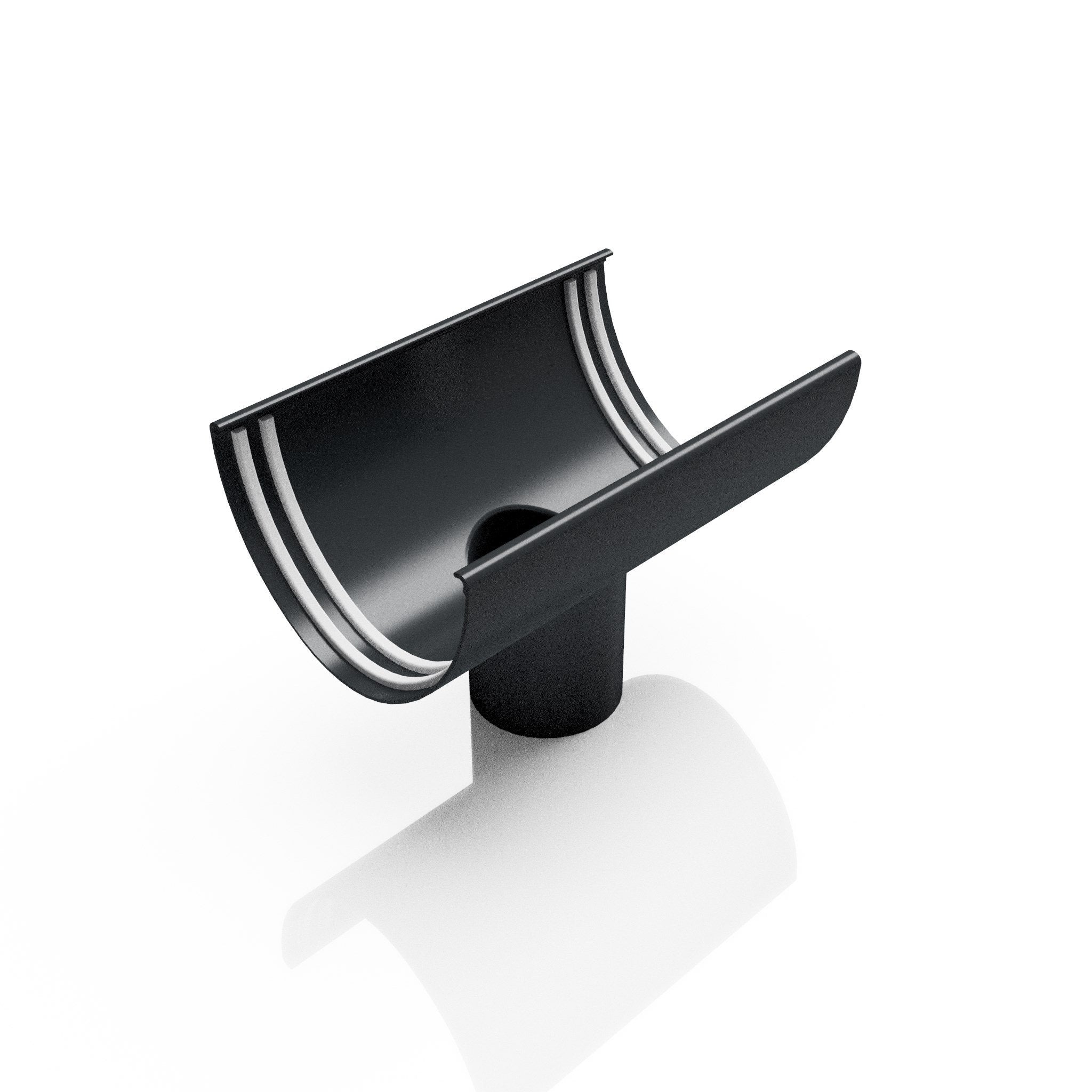 GD8 - DEEPFLOW GUTTER OUTLET 63mm DIA - 130mm - Alugutter