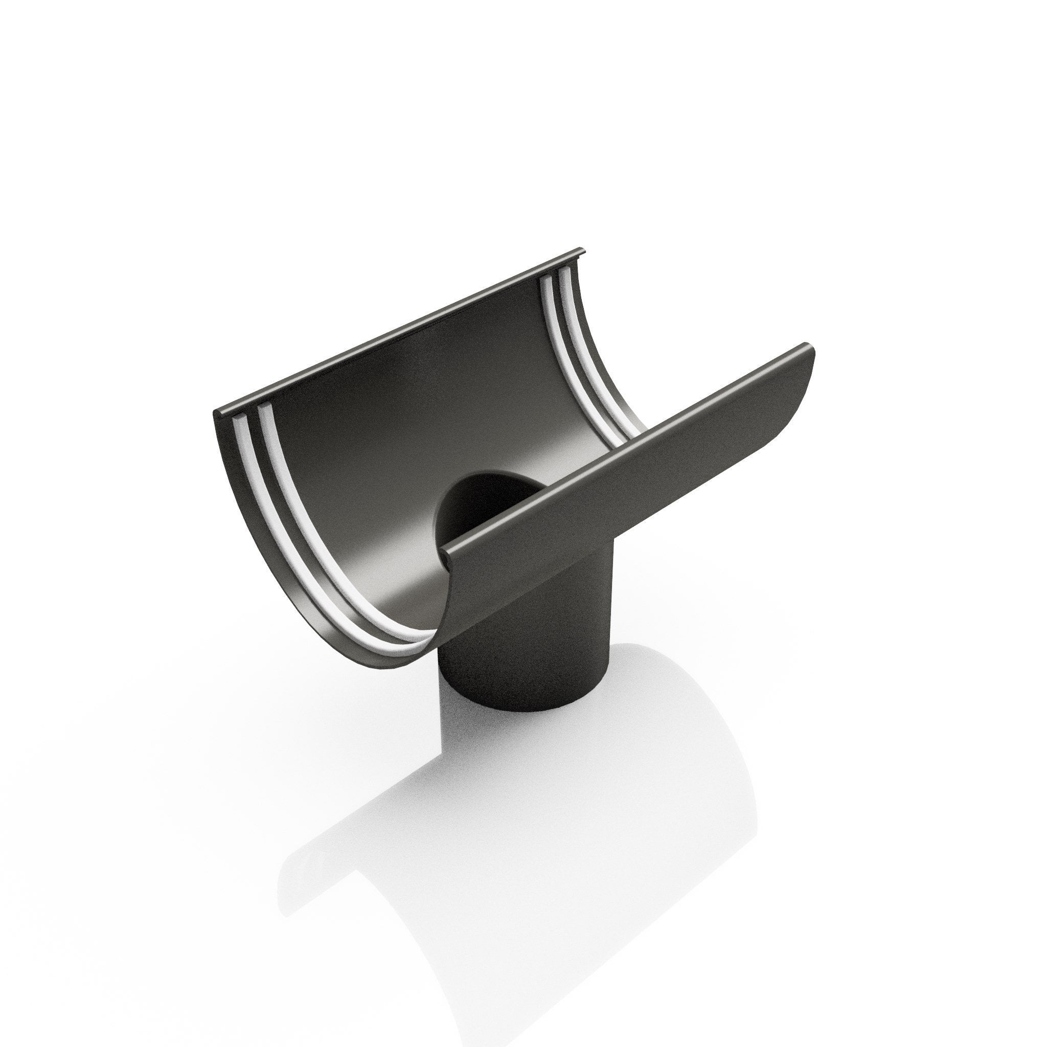 GD9 - DEEPFLOW GUTTER OUTLET 76mm DIA - 130mm - Alugutter