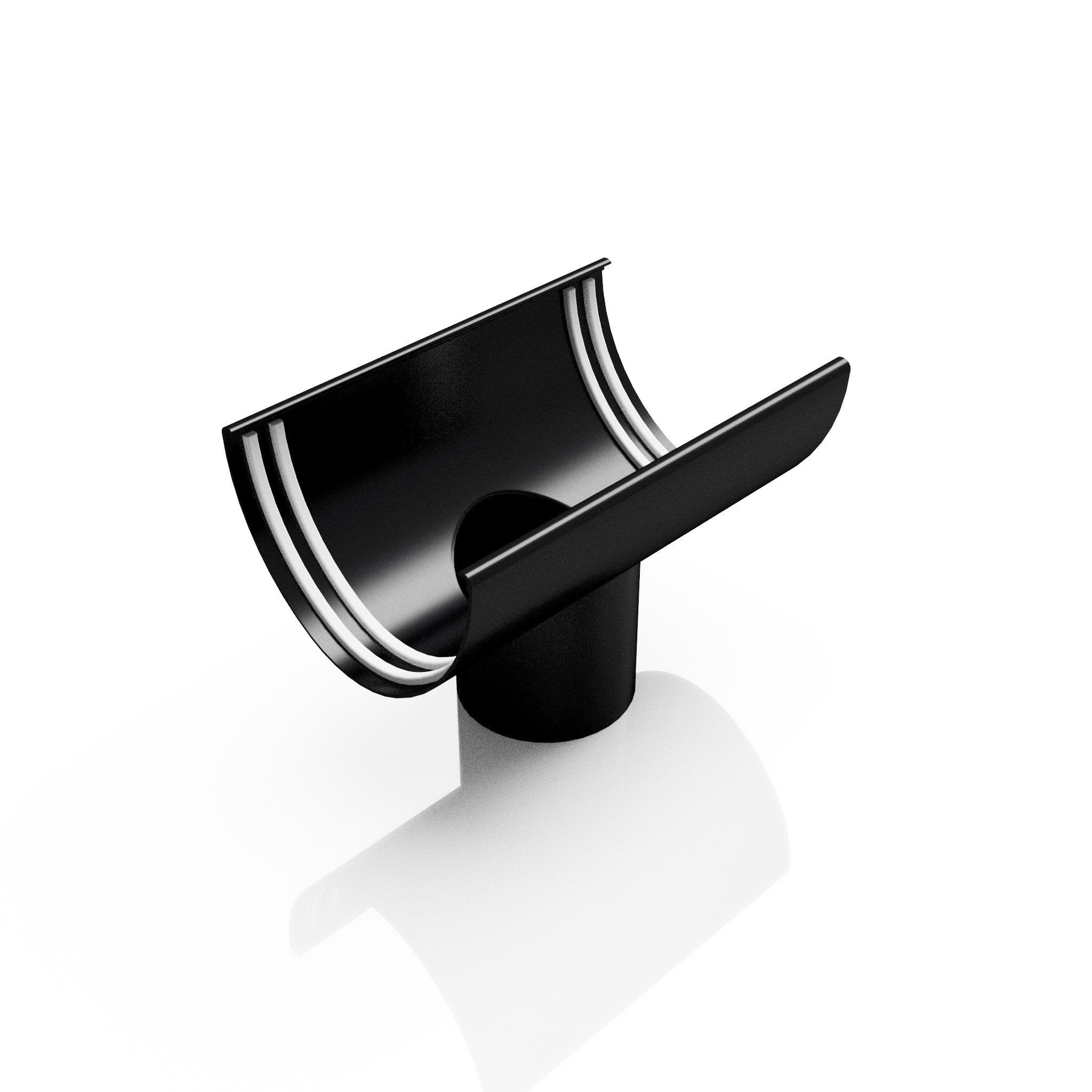 GD9 - DEEPFLOW GUTTER OUTLET 76mm DIA - 130mm - Alugutter