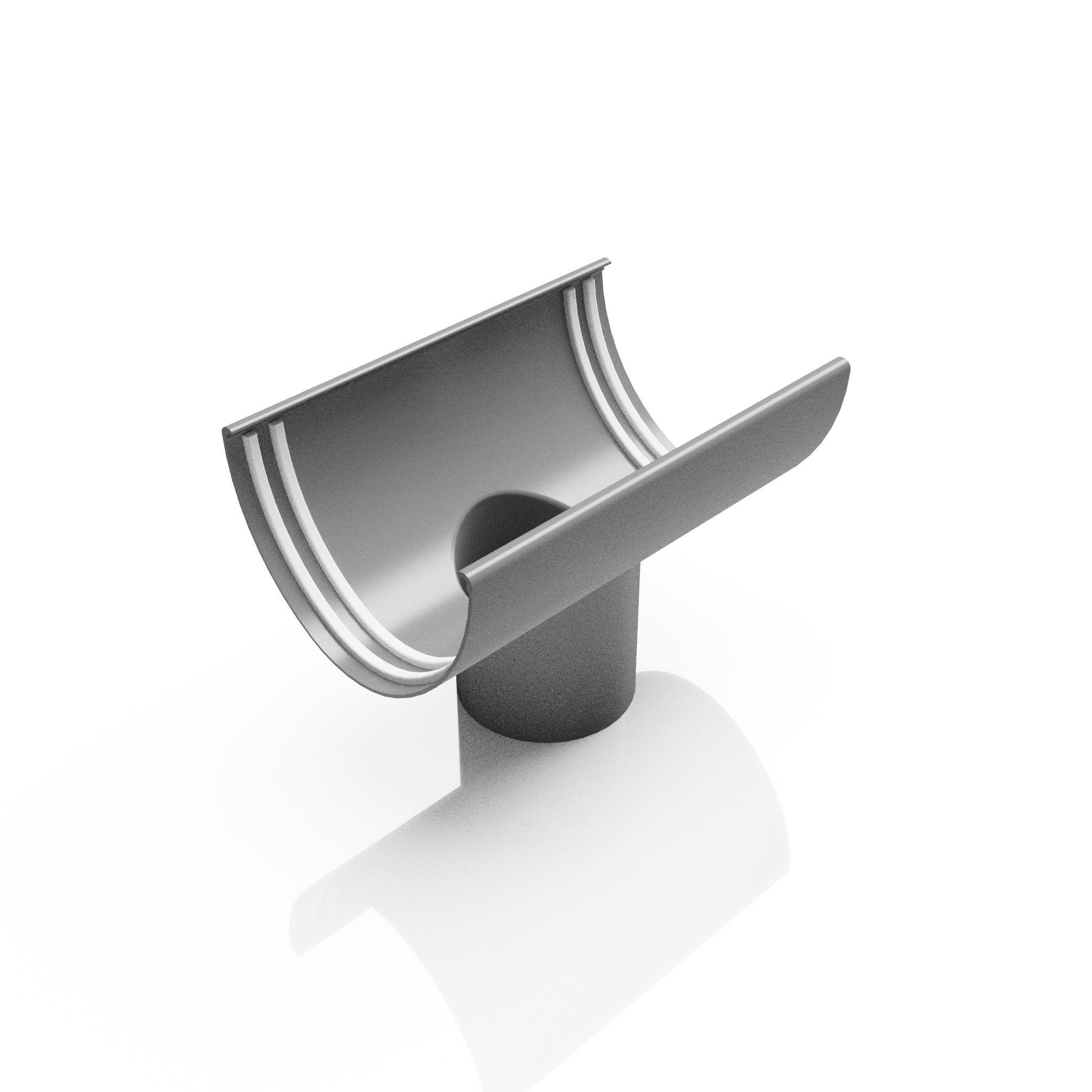 GD9 - DEEPFLOW GUTTER OUTLET 76mm DIA - 130mm - Alugutter