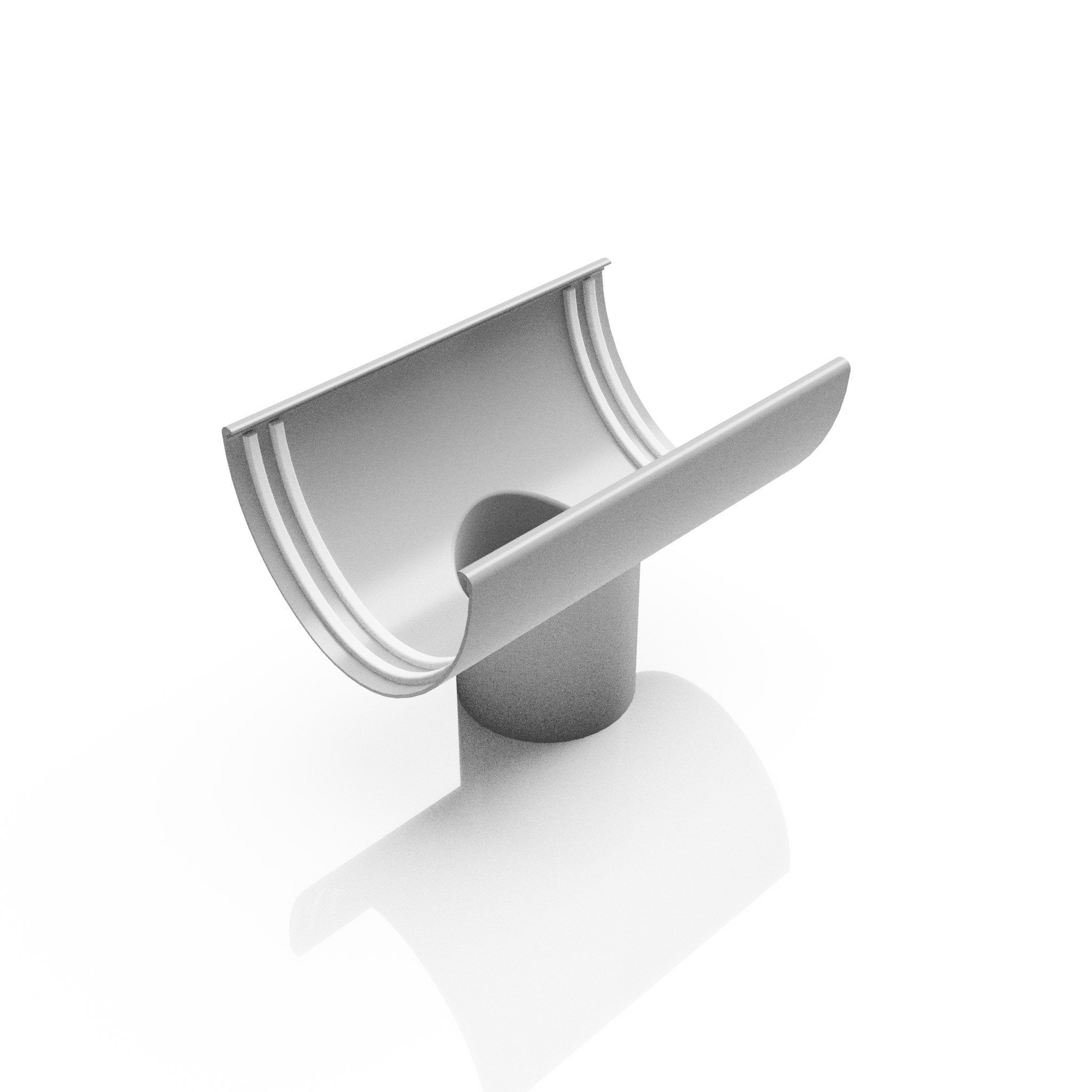 GD9 - DEEPFLOW GUTTER OUTLET 76mm DIA - 130mm - Alugutter