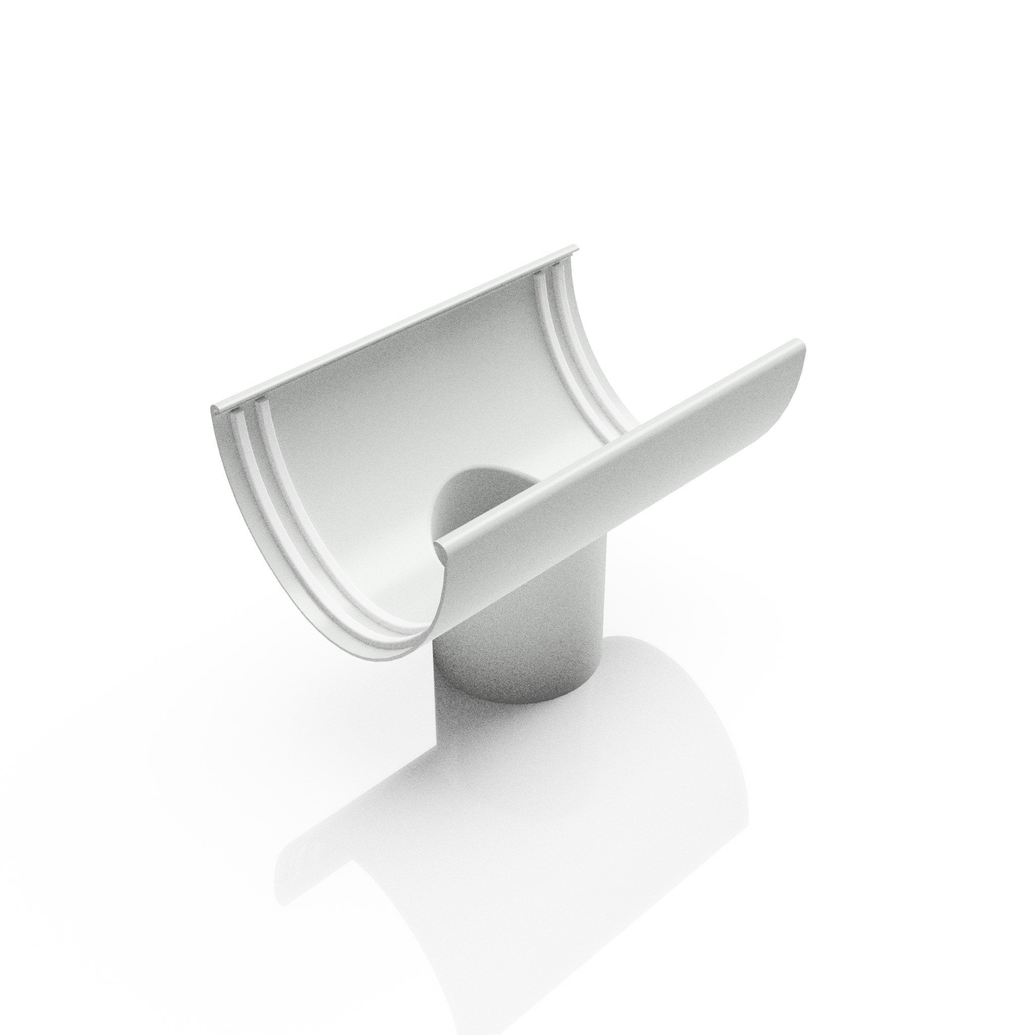 GD9 - DEEPFLOW GUTTER OUTLET 76mm DIA - 130mm - Alugutter