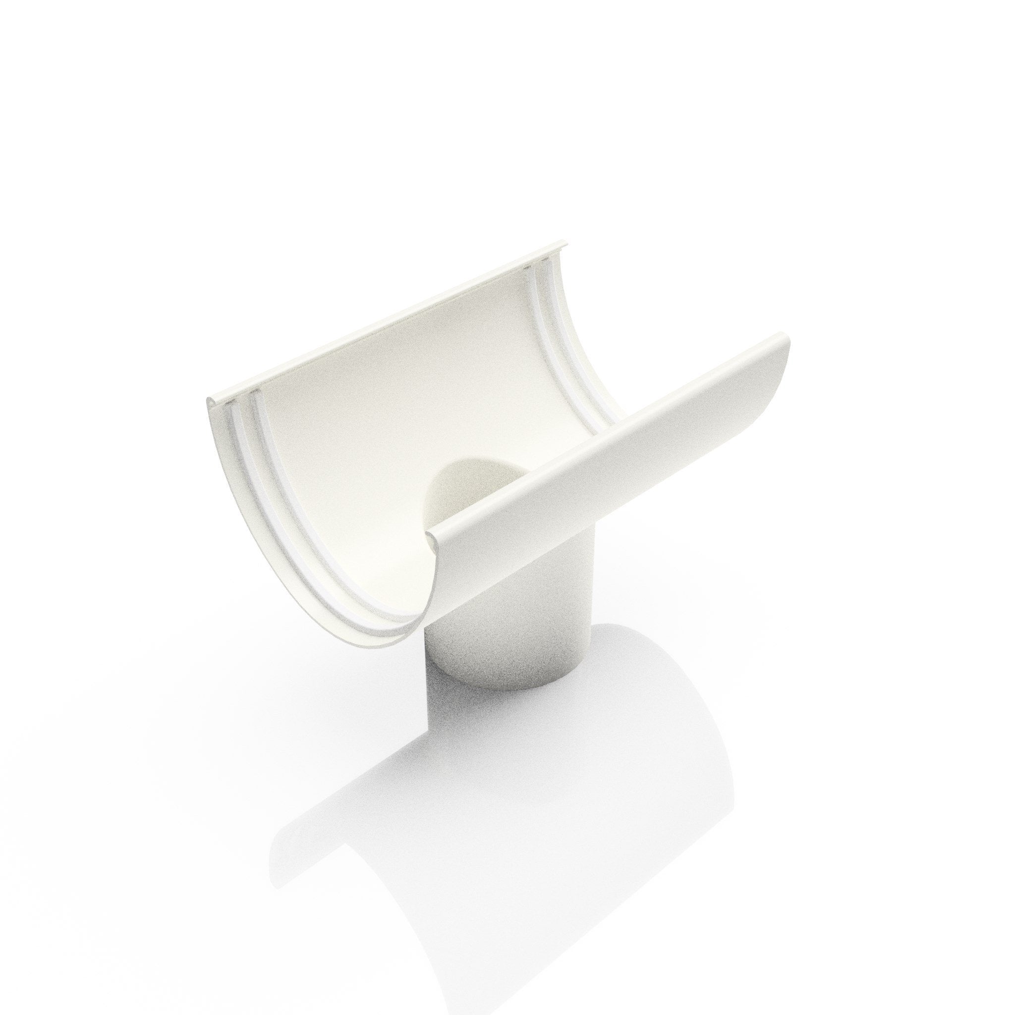 GD9 - DEEPFLOW GUTTER OUTLET 76mm DIA - 130mm - Alugutter