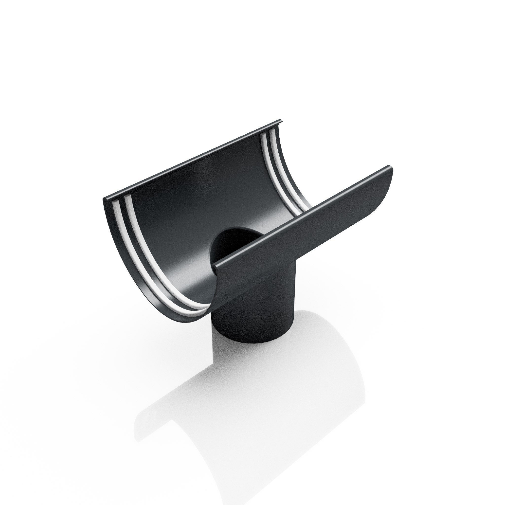 GD9 - DEEPFLOW GUTTER OUTLET 76mm DIA - 130mm - Alugutter