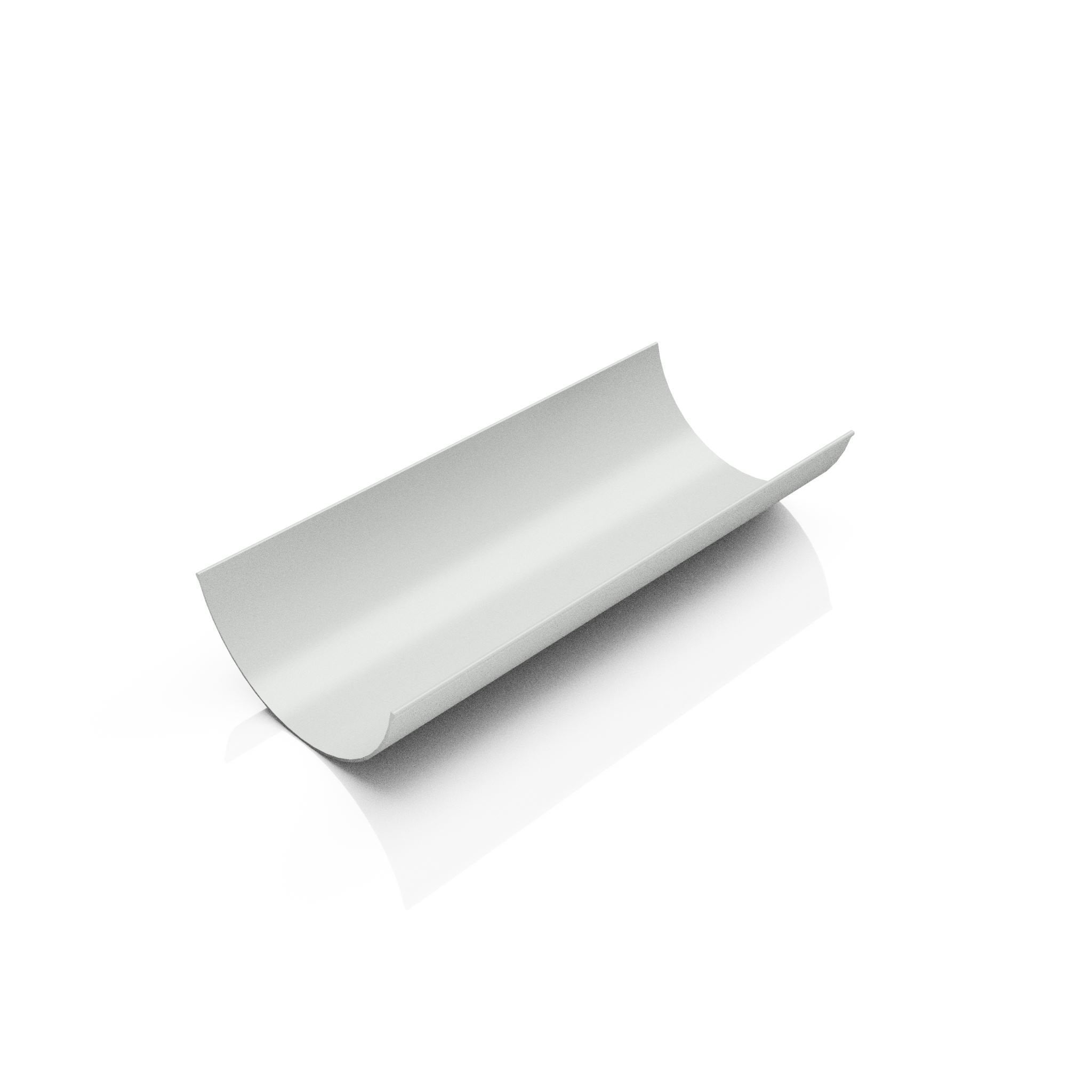 GHR1 - HALF ROUND ALUMINIUM GUTTER LENGTH - 125mm x 3m - RAL 7035 - Alugutter