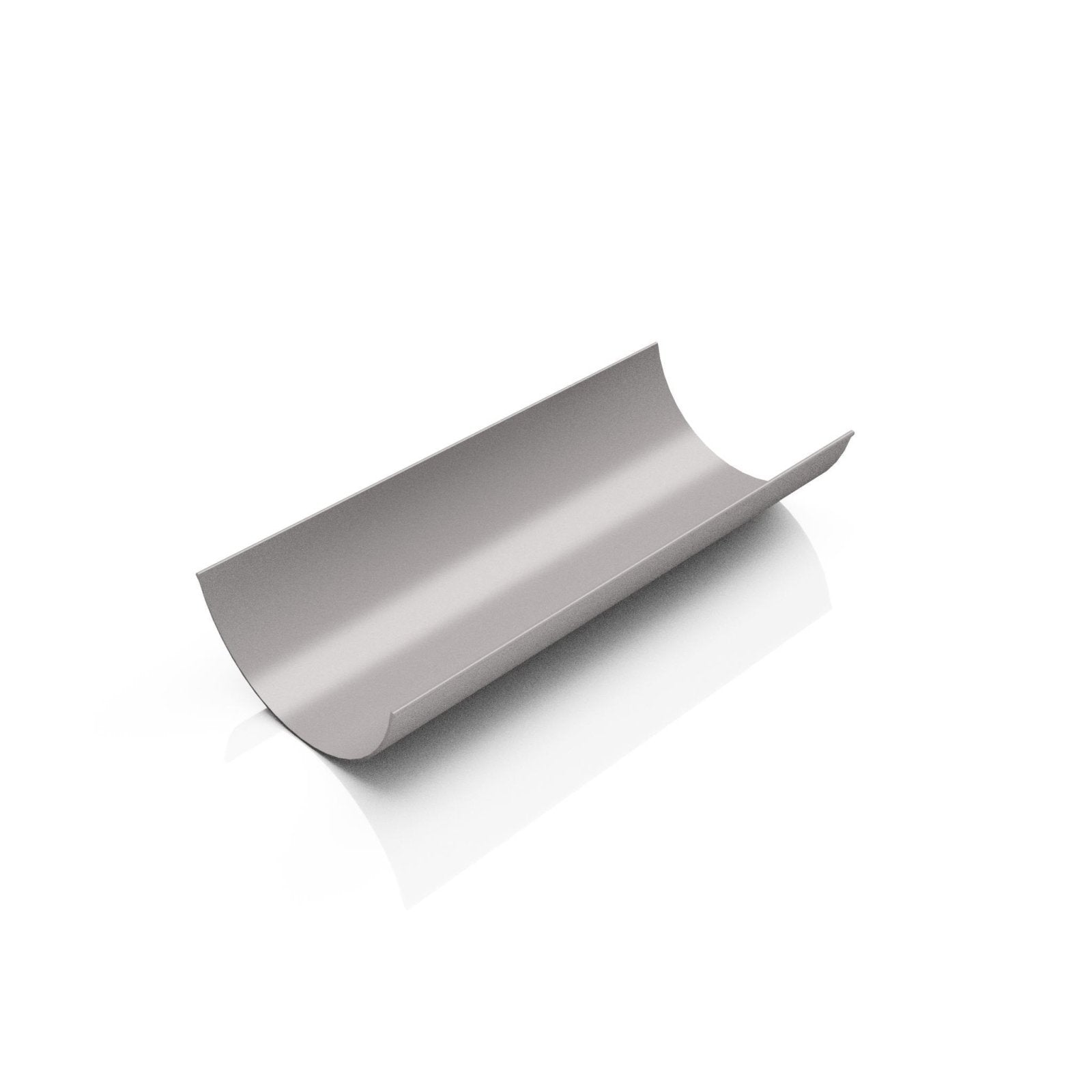 GHR1 - HALF ROUND ALUMINIUM GUTTER LENGTH - 125mm x 3m - RAL 7036 - Alugutter