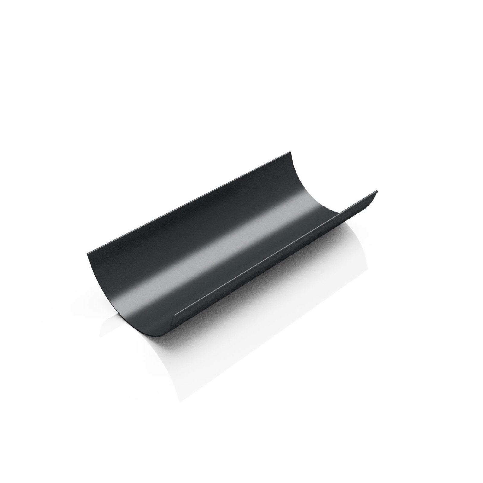 GHR1 - HALF ROUND ALUMINIUM GUTTER LENGTH - 125mm x 3m - RAL 7016 ANTHRACITE GREY - Alugutter