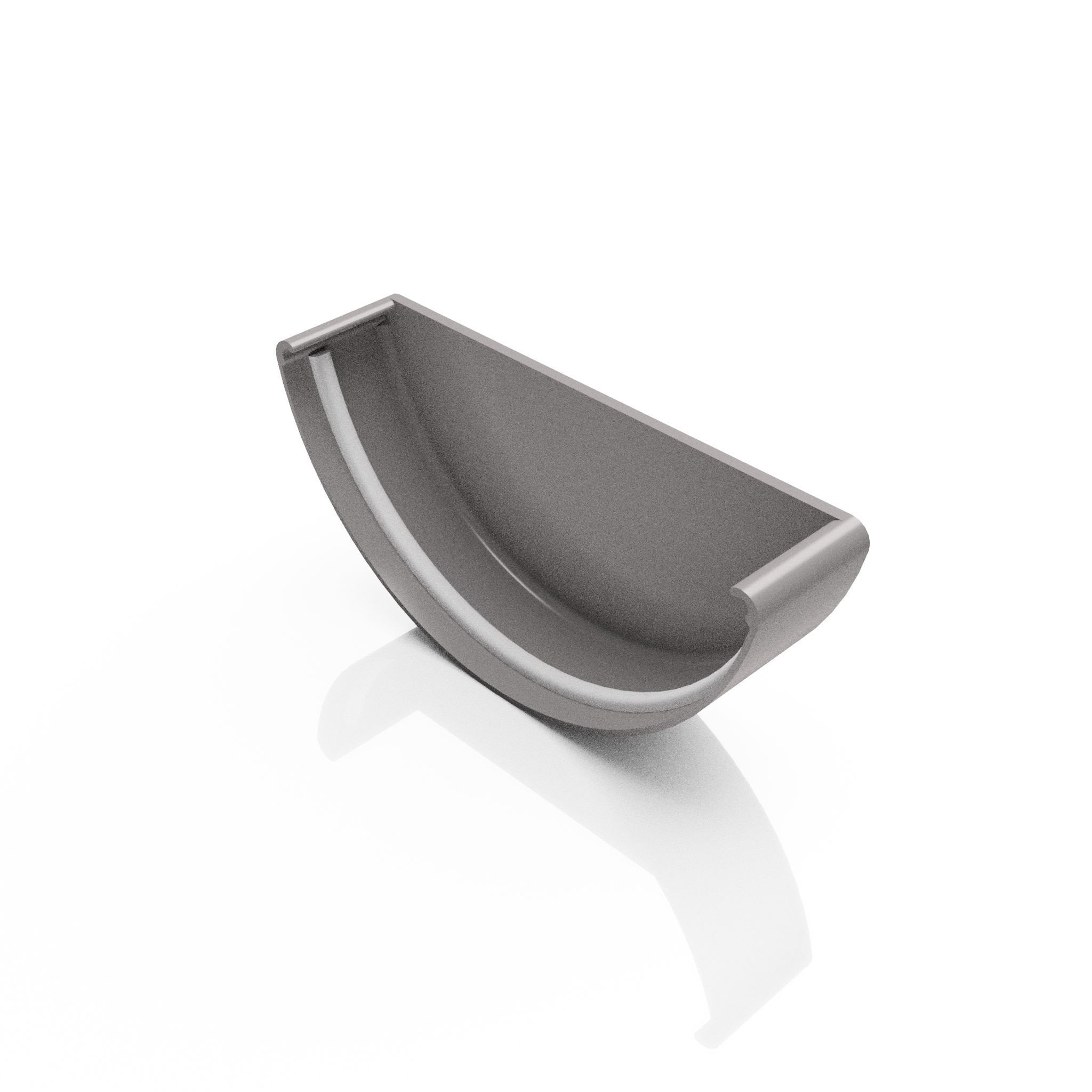 GHR10 - HALF ROUND GUTTER STOP END - 125mm - Alugutter