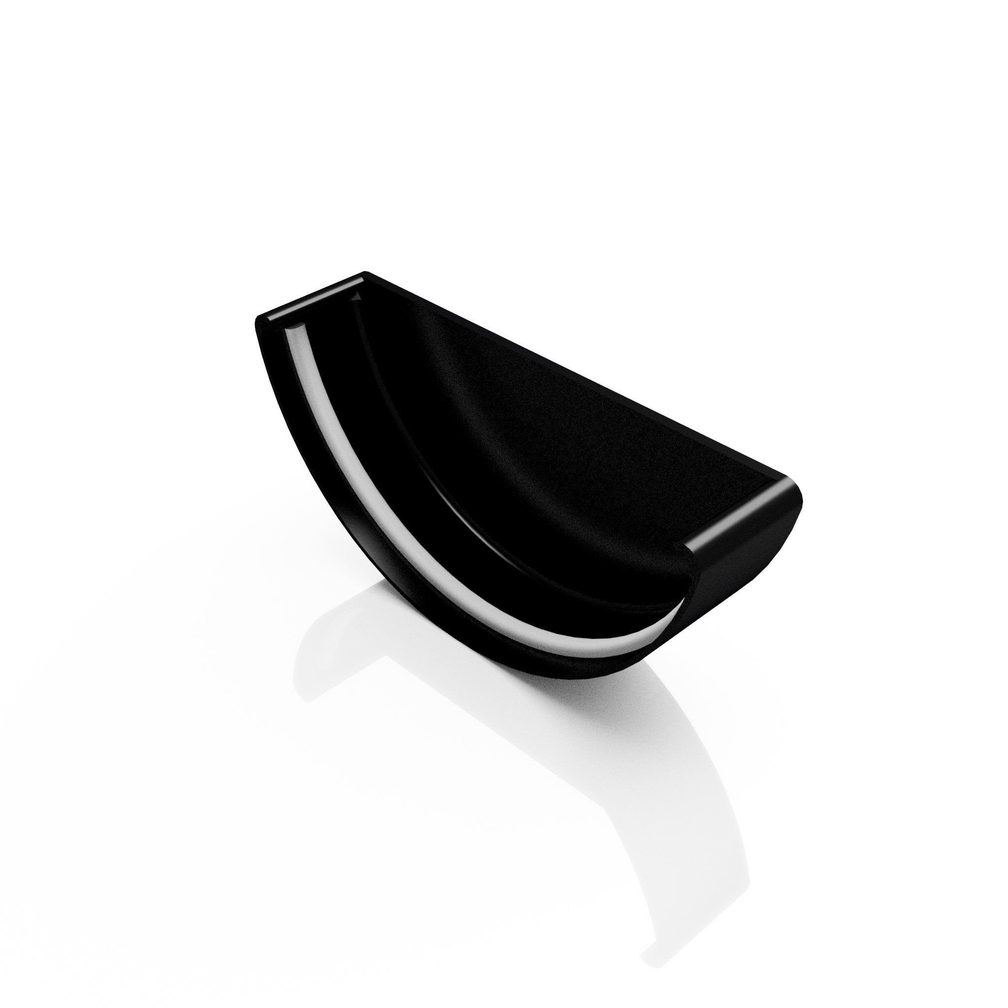 GHR10 - HALF ROUND GUTTER STOP END - 125mm - Alugutter
