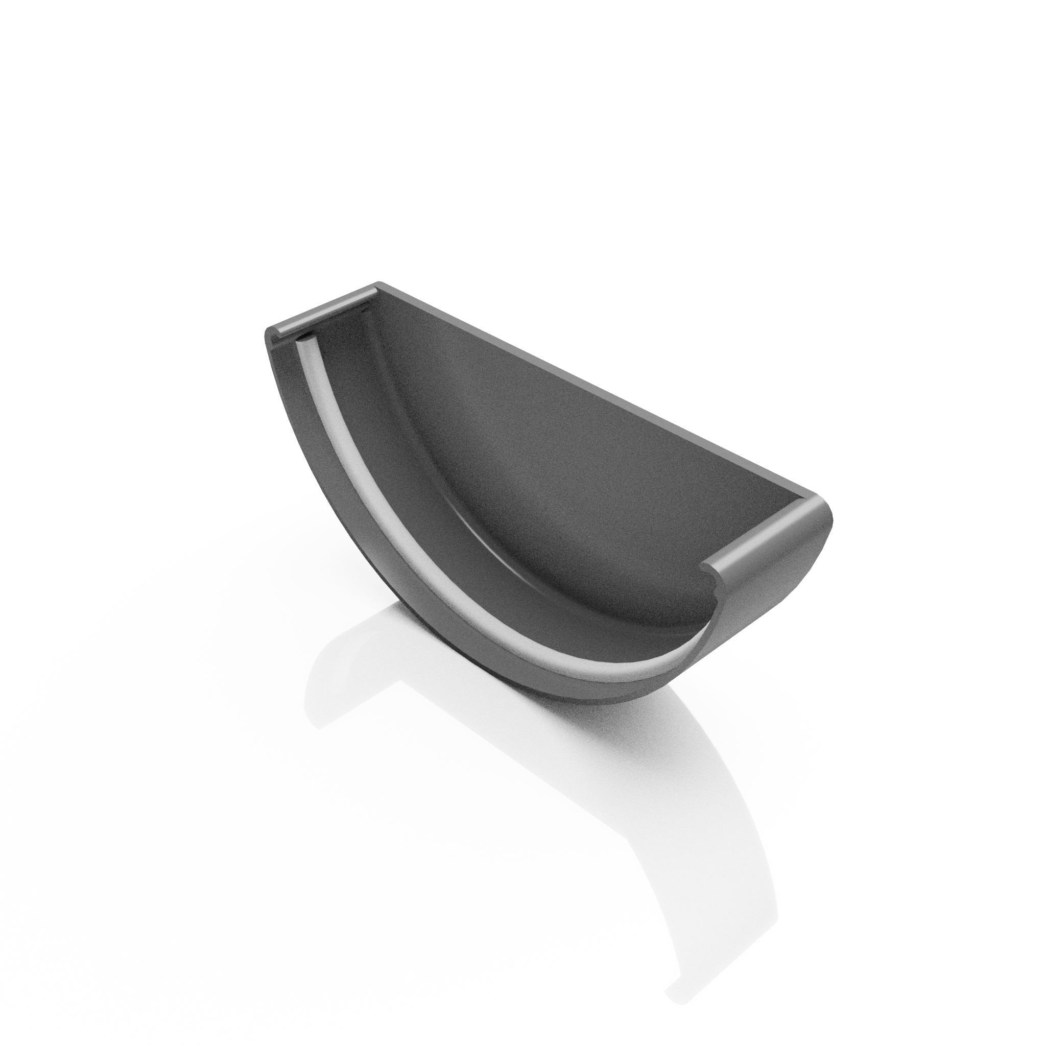 GHR10 - HALF ROUND GUTTER STOP END - 125mm - Alugutter
