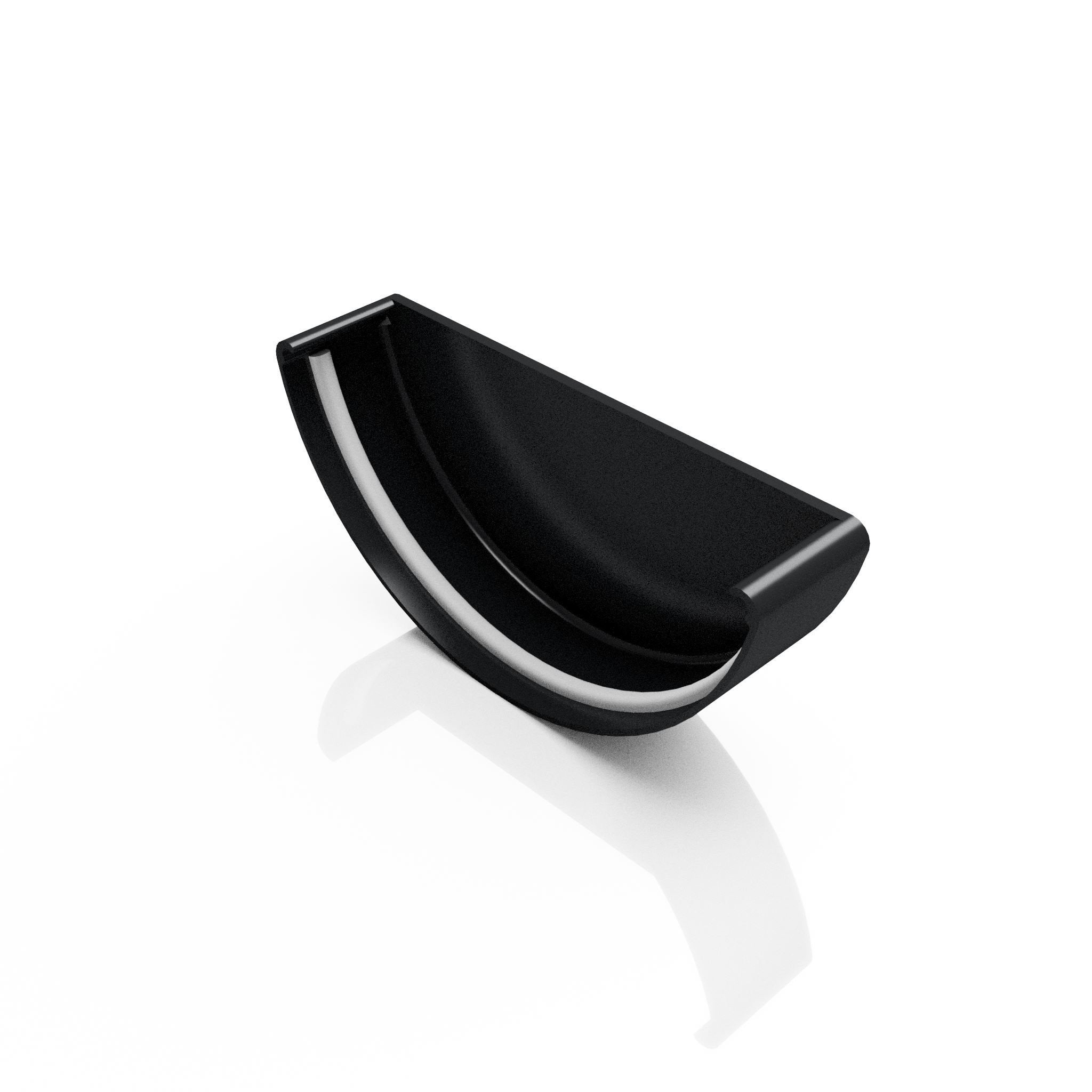 GHR10 - HALF ROUND GUTTER STOP END - 125mm - Alugutter