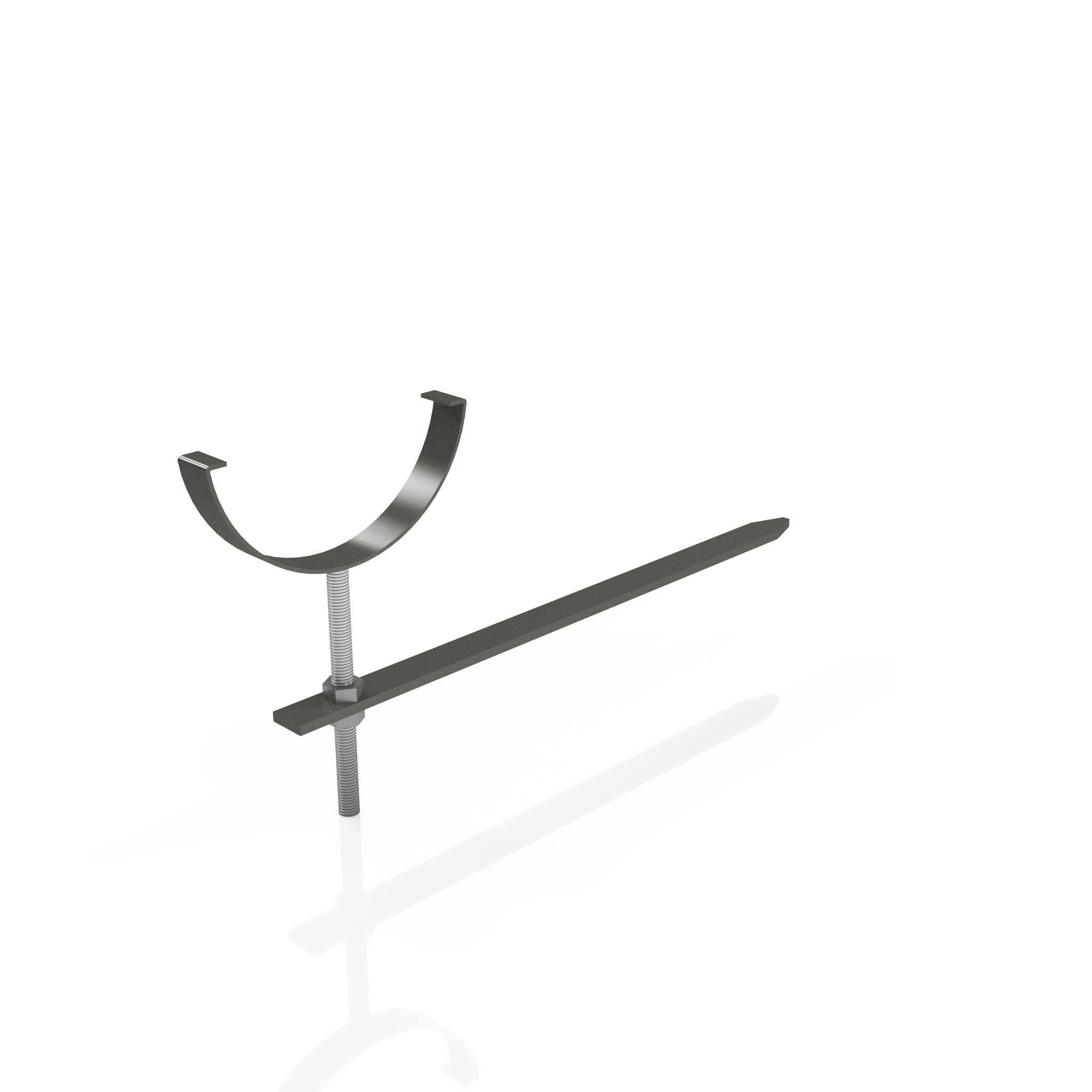 GHR12 - HALF ROUND GUTTER RISE AND FALL BRACKET - 125mm - Alugutter