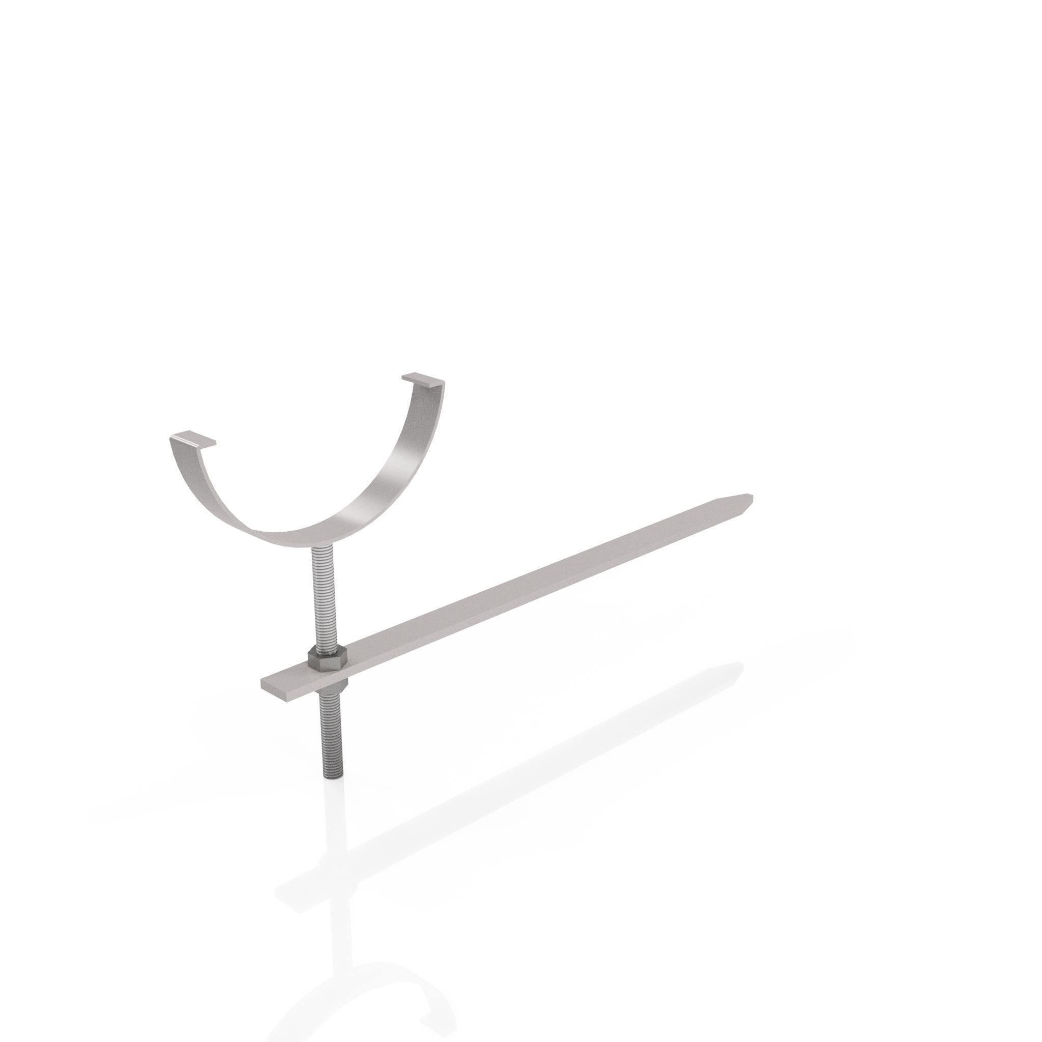 GHR12 - HALF ROUND GUTTER RISE AND FALL BRACKET - 125mm - Alugutter
