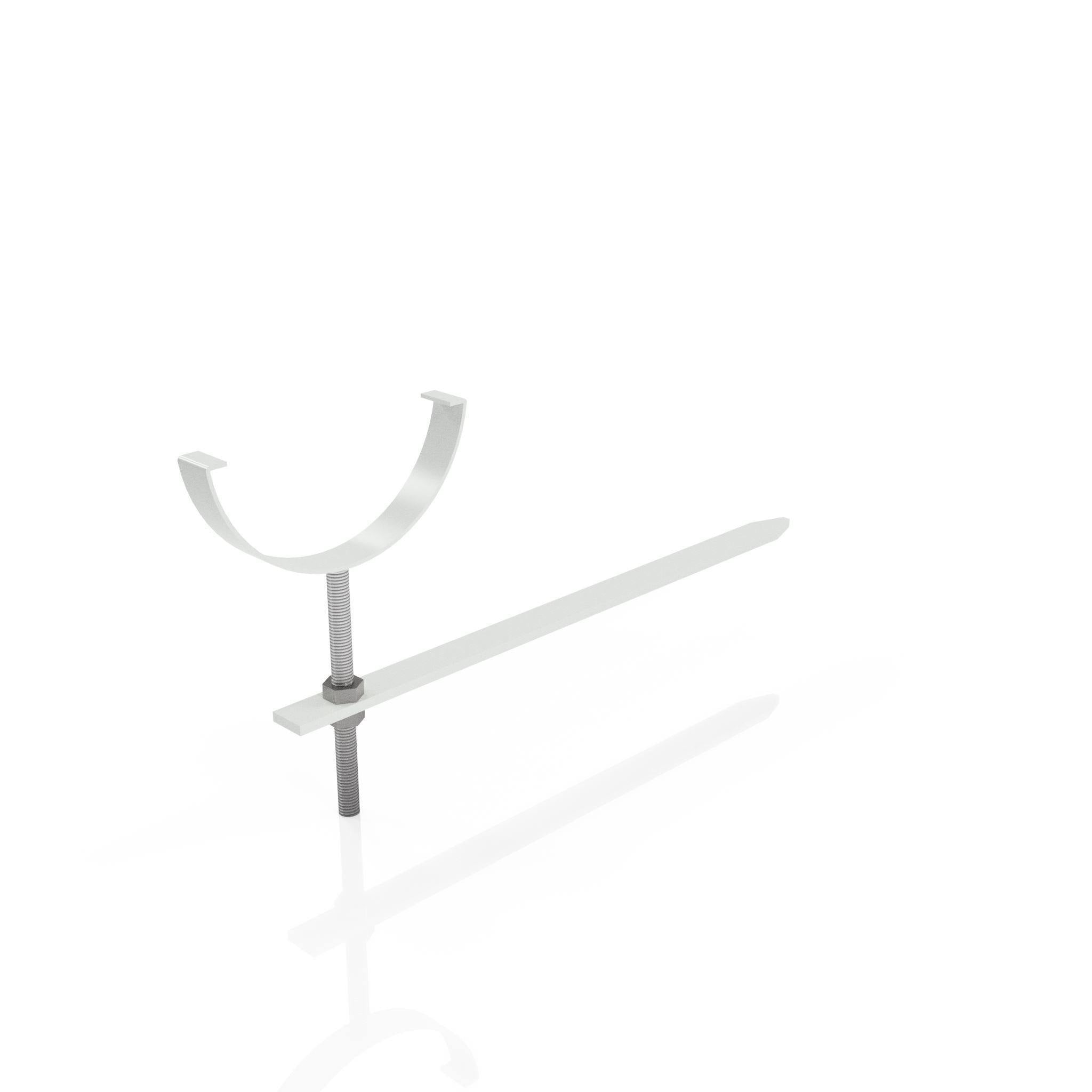 GHR12 - HALF ROUND GUTTER RISE AND FALL BRACKET - 125mm - Alugutter