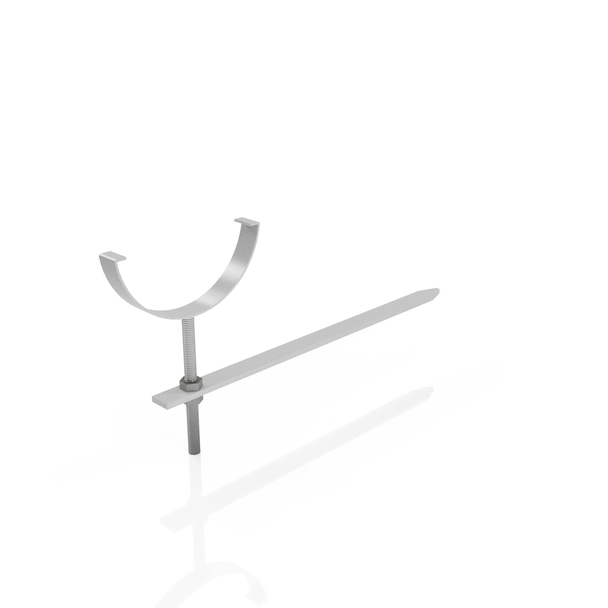 GHR12 - HALF ROUND GUTTER RISE AND FALL BRACKET - 125mm - Alugutter
