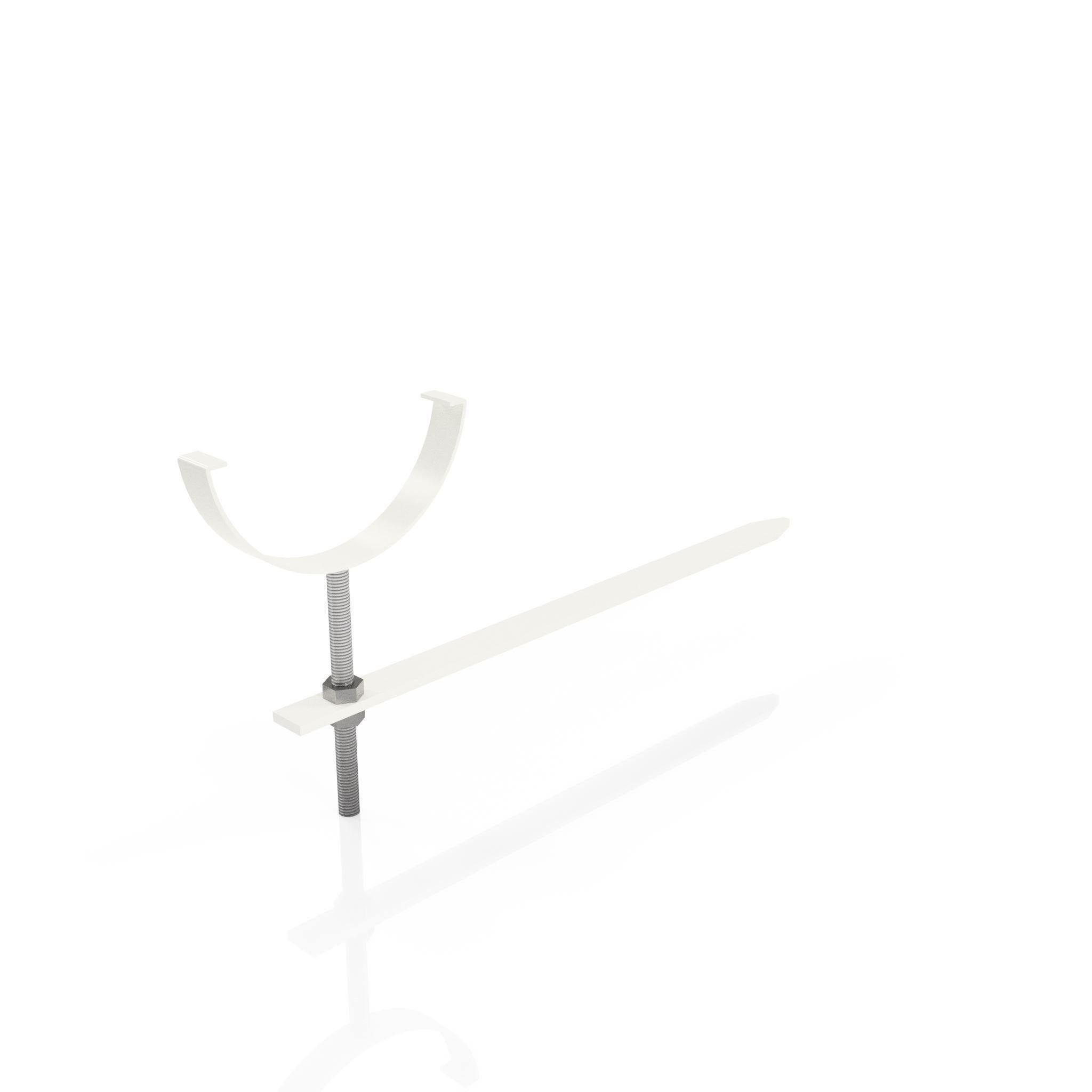 GHR12 - HALF ROUND GUTTER RISE AND FALL BRACKET - 125mm - Alugutter