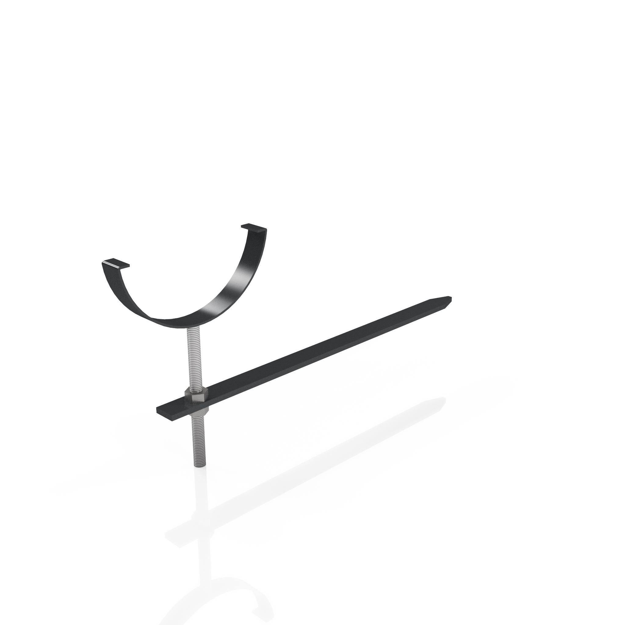 GHR12 - HALF ROUND GUTTER RISE AND FALL BRACKET - 125mm - Alugutter