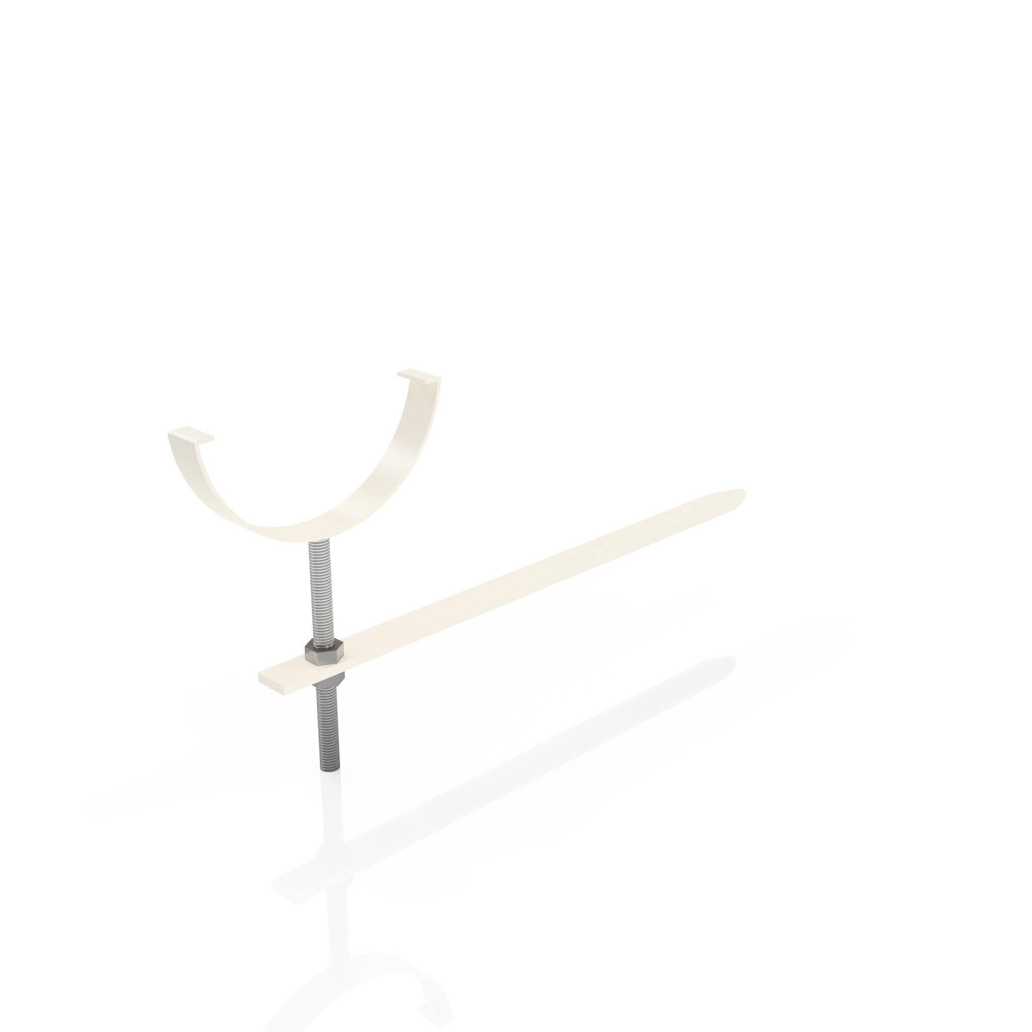 GHR12 - HALF ROUND GUTTER RISE AND FALL BRACKET - 125mm - Alugutter