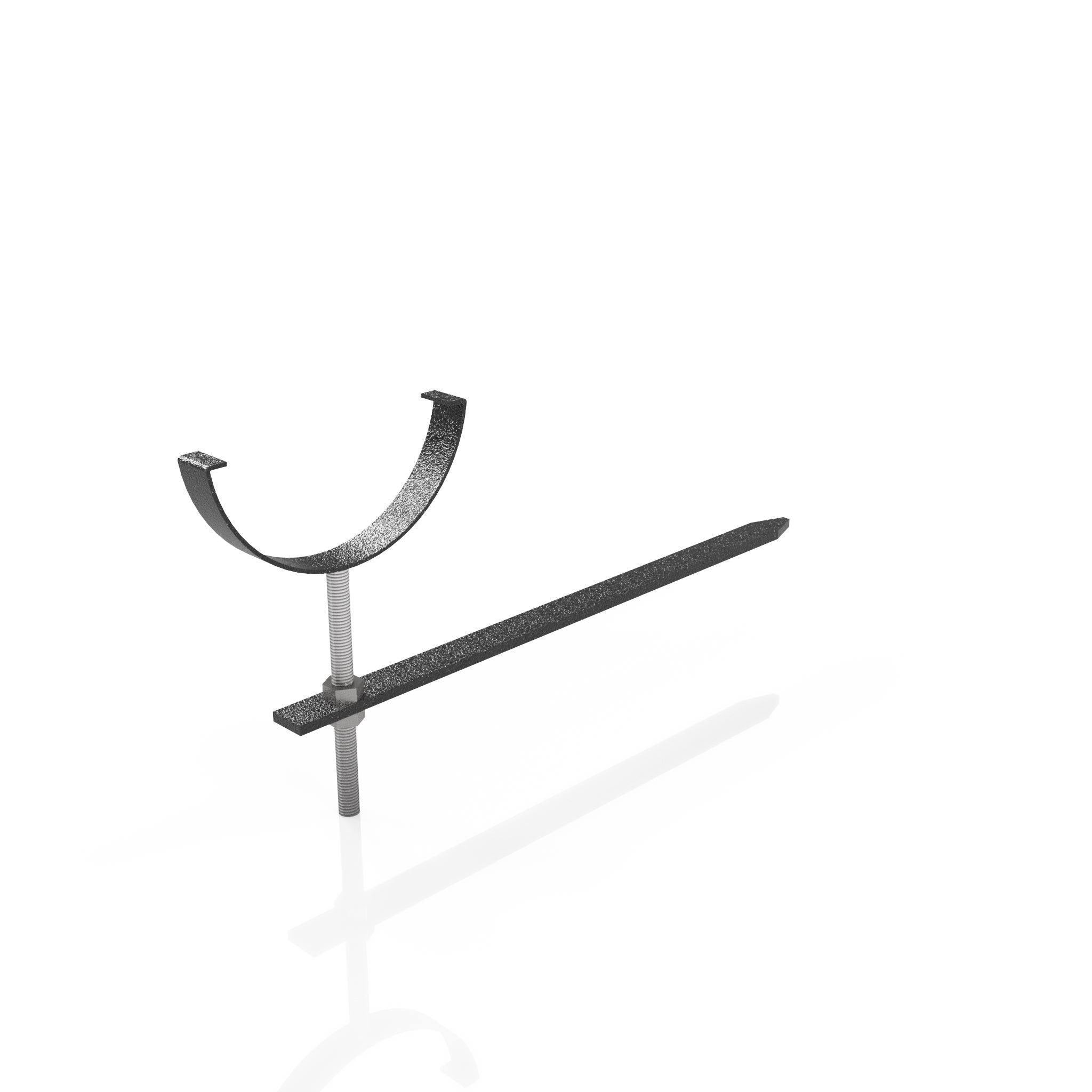 GHR12 - HALF ROUND GUTTER RISE AND FALL BRACKET - 125mm - Alugutter