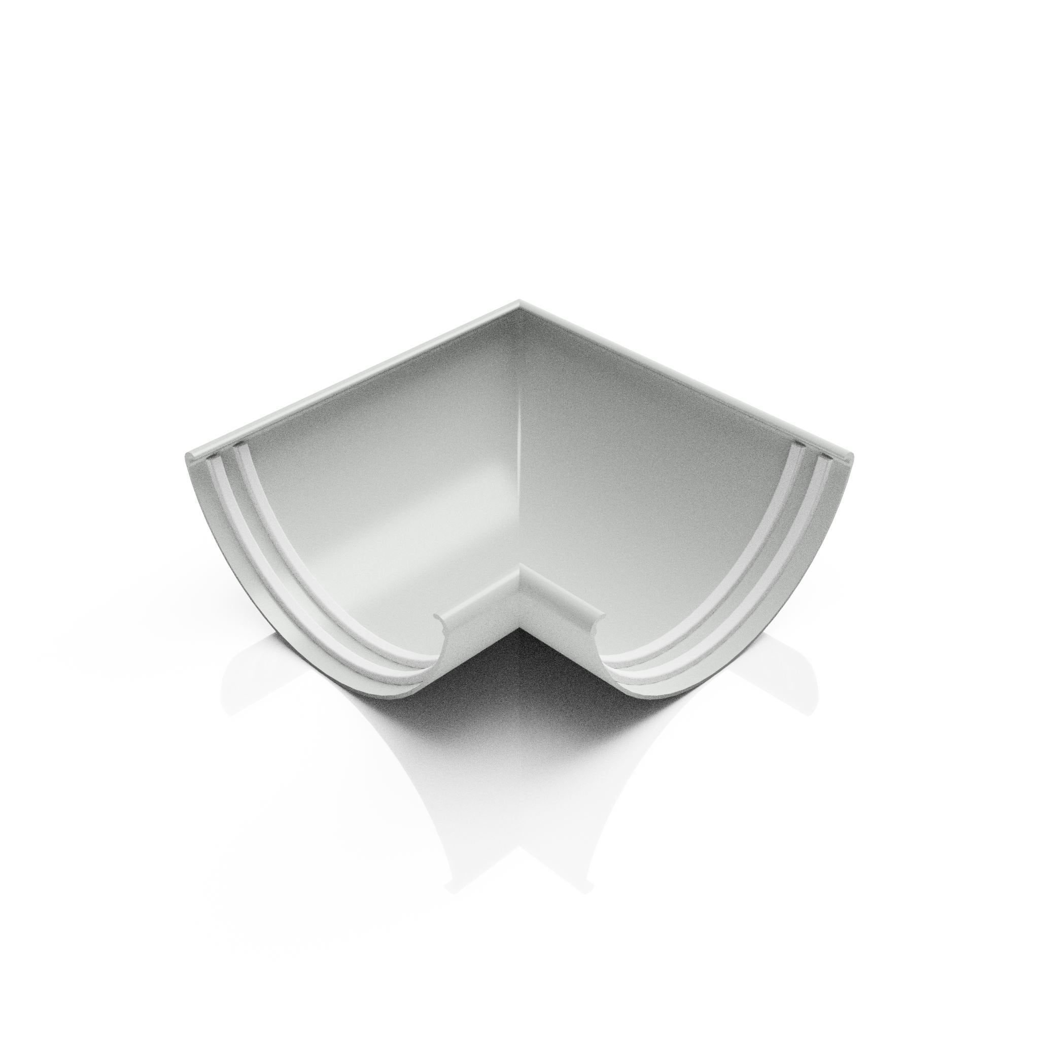 GHR6 - HALF ROUND GUTTER ANGLE 90 DEG - 125mm - Alugutter