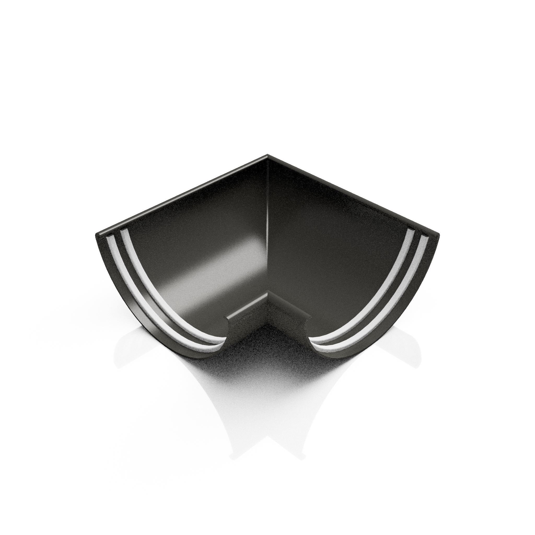 GHR6 - HALF ROUND GUTTER ANGLE 90 DEG - 125mm - Alugutter