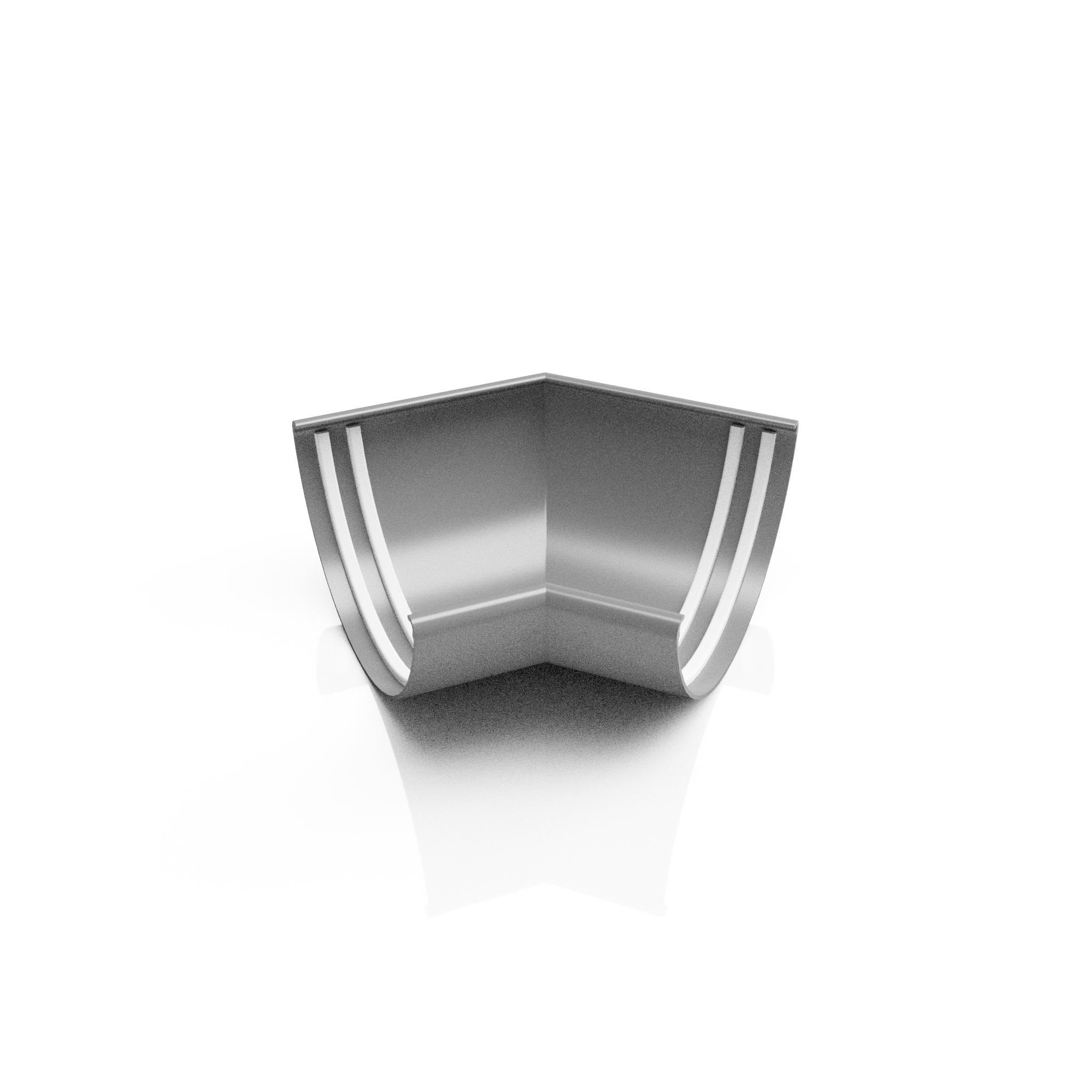 GHR7 - HALF ROUND GUTTER ANGLE 135 DEG - 125mm - Alugutter