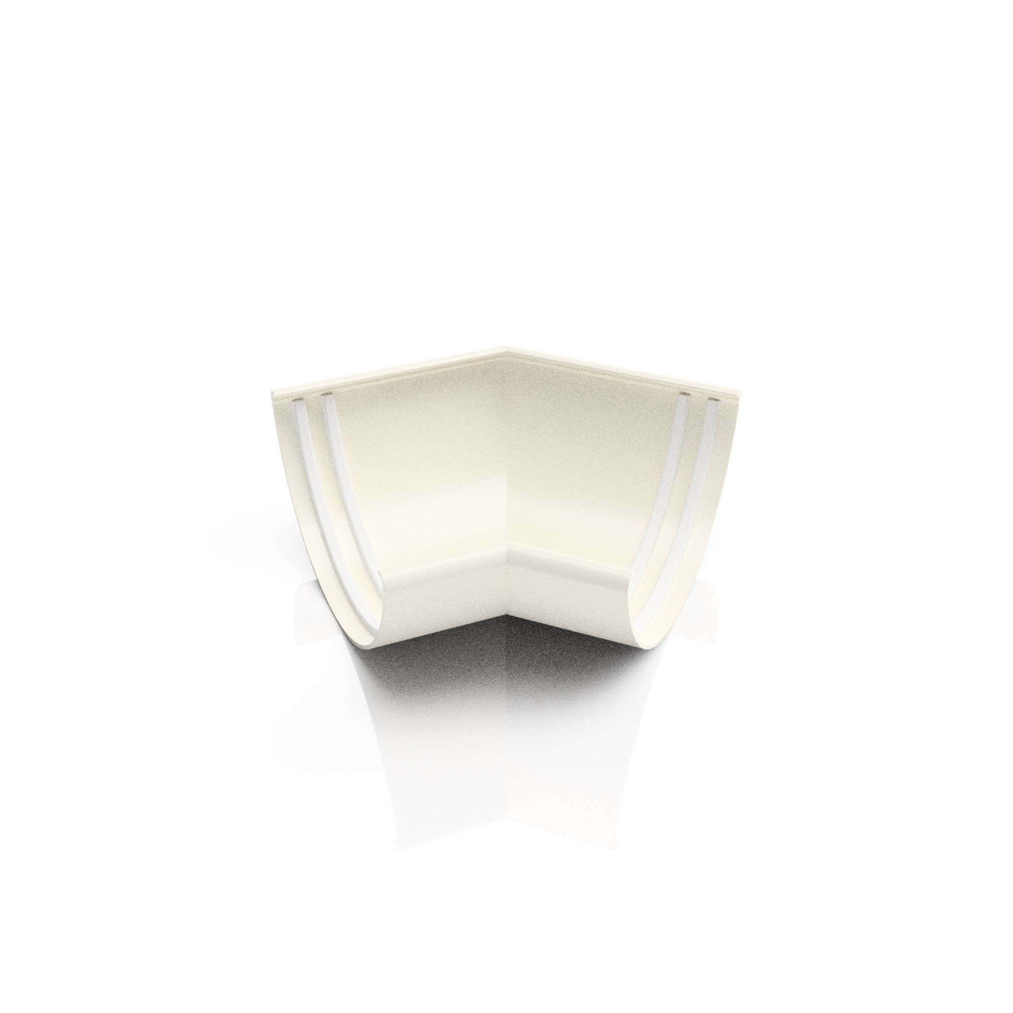 GHR7 - HALF ROUND GUTTER ANGLE 135 DEG - 125mm - Alugutter