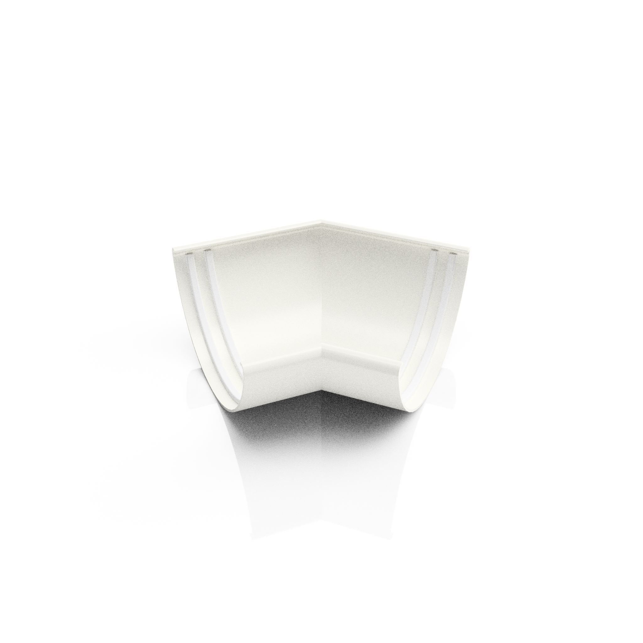 GHR7 - HALF ROUND GUTTER ANGLE 135 DEG - 125mm - Alugutter