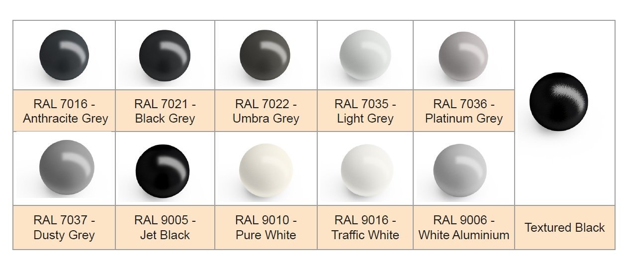 GHR9 - HALF ROUND GUTTER OUTLET 76mm DIA - 125mm - Alugutter