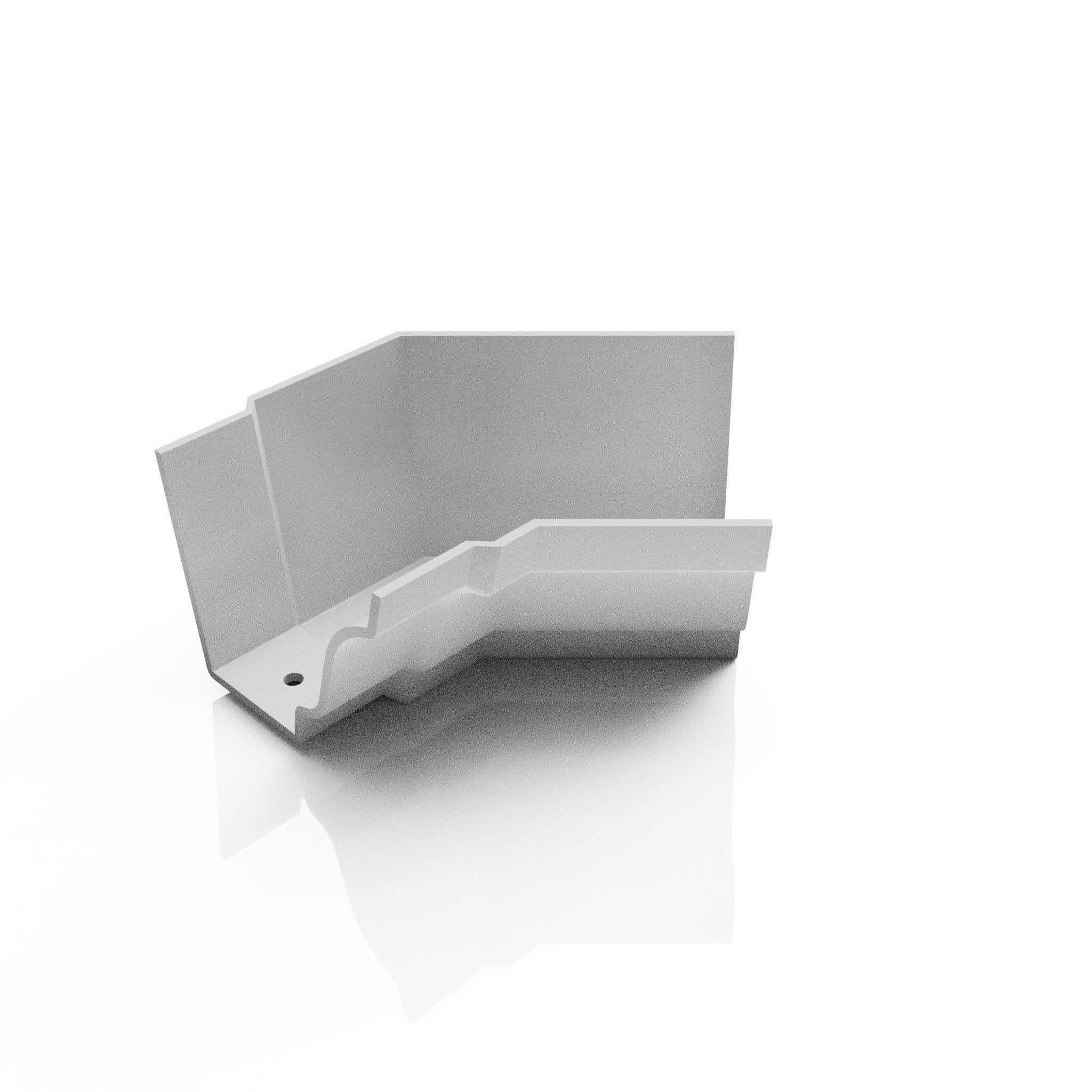 GTM10 - MOULDED GUTTER INTERNAL ANGLE 135 DEG - 125 x 100mm - Alugutter