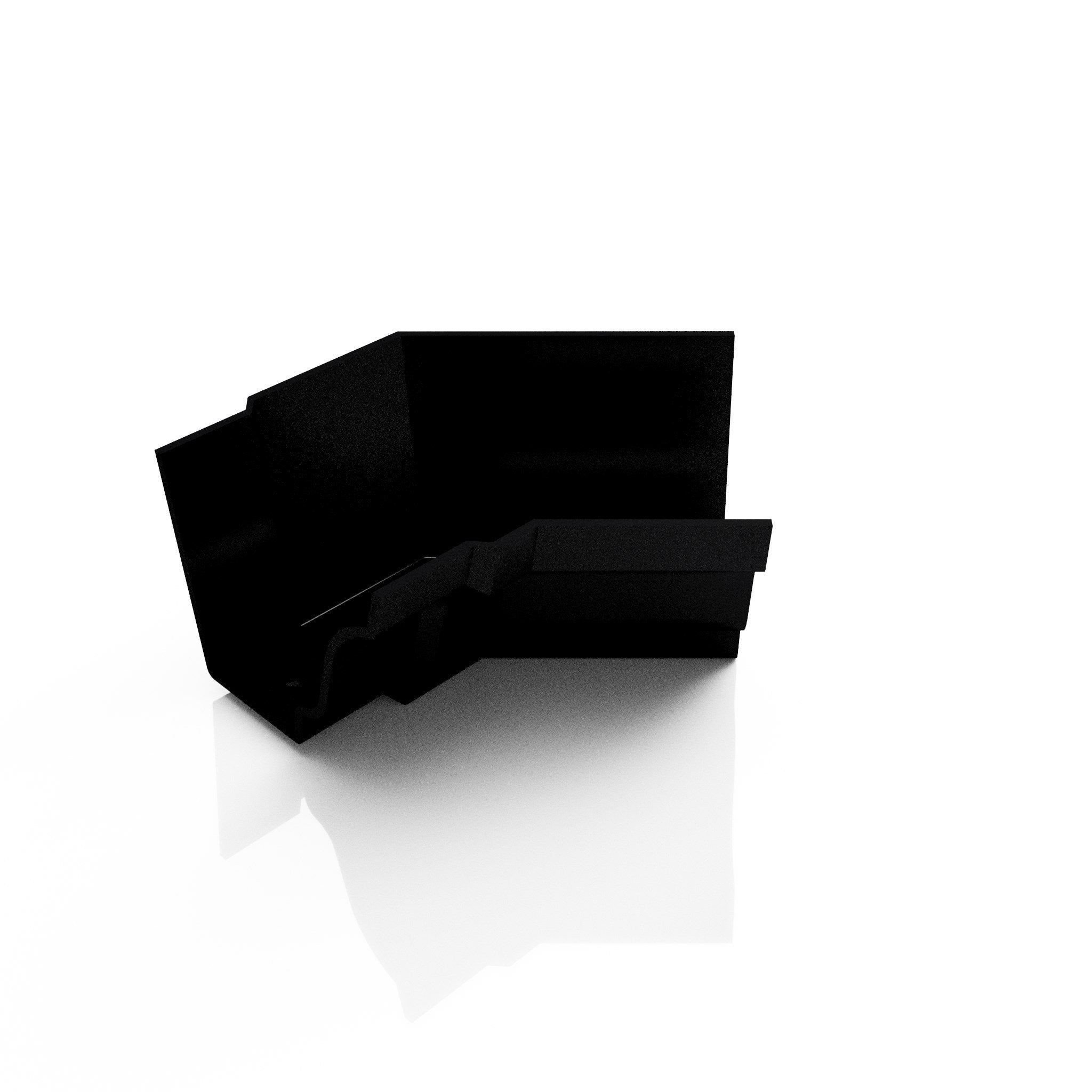 GTM10 - MOULDED GUTTER INTERNAL ANGLE 135 DEG - 125 x 100mm - Alugutter