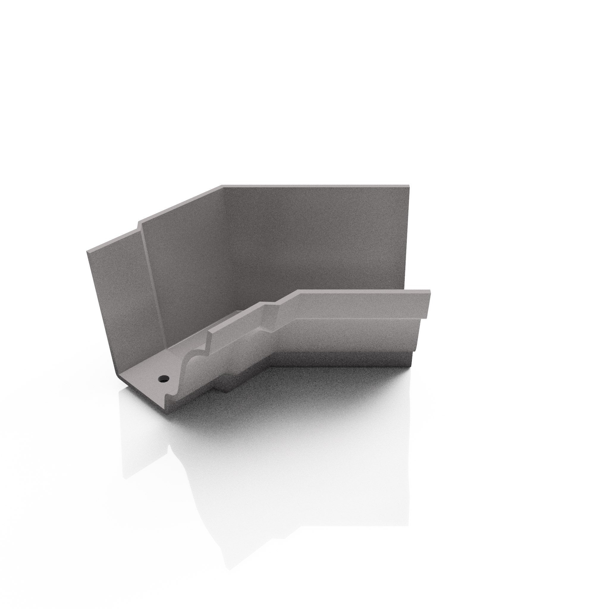 GTM10 - MOULDED GUTTER INTERNAL ANGLE 135 DEG - 125 x 100mm - Alugutter