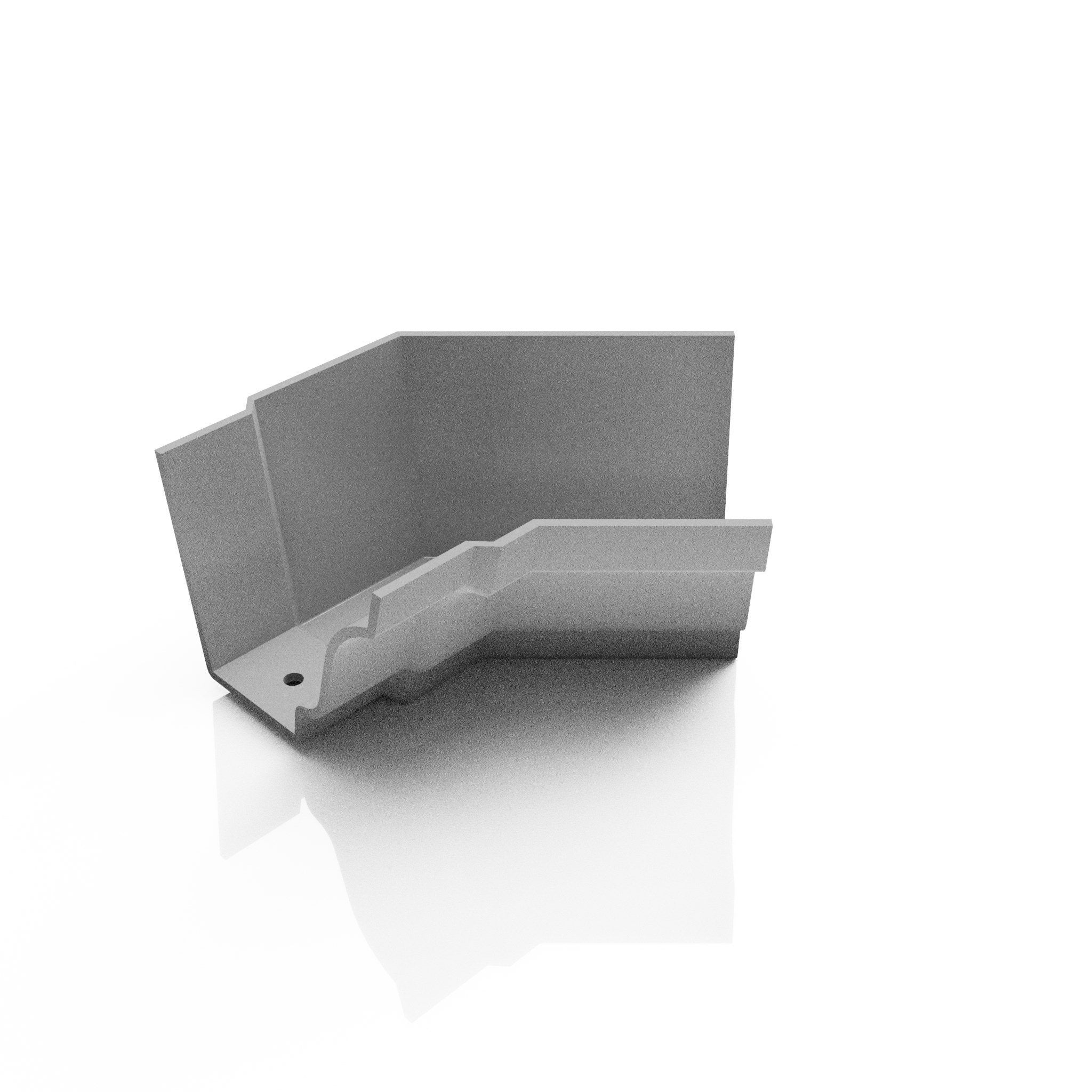 GTM10 - MOULDED GUTTER INTERNAL ANGLE 135 DEG - 125 x 100mm - Alugutter