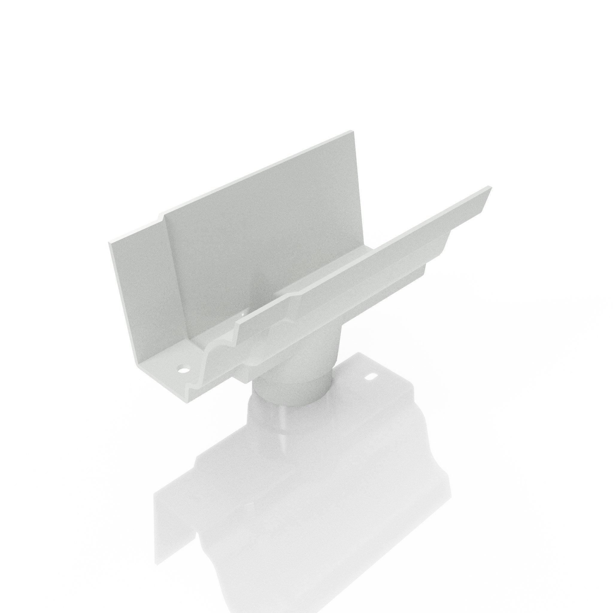 GTM11 - MOULDED GUTTER OUTLET 63mm DIA - 125 x 100mm - Alugutter