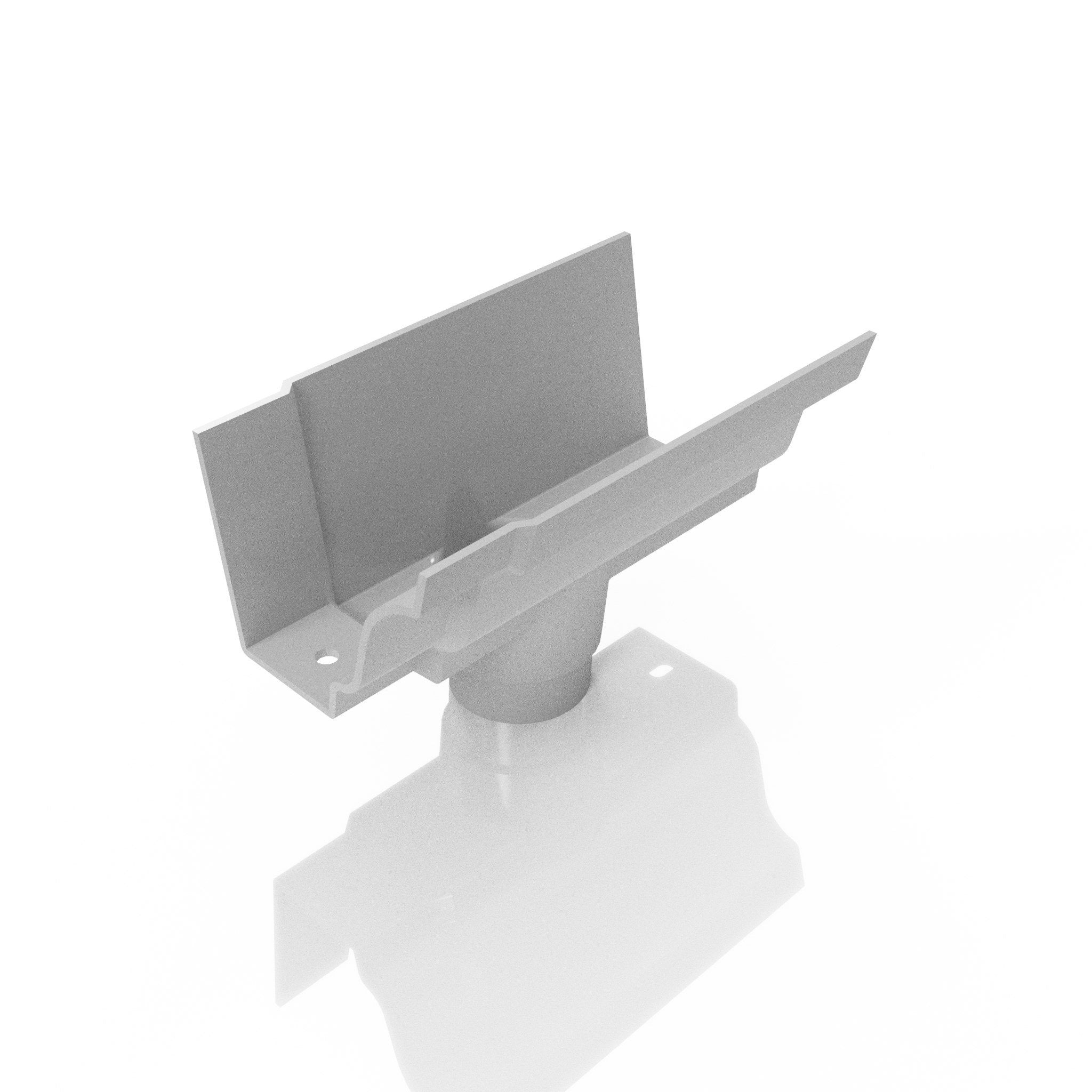 GTM11 - MOULDED GUTTER OUTLET 63mm DIA - 125 x 100mm - Alugutter