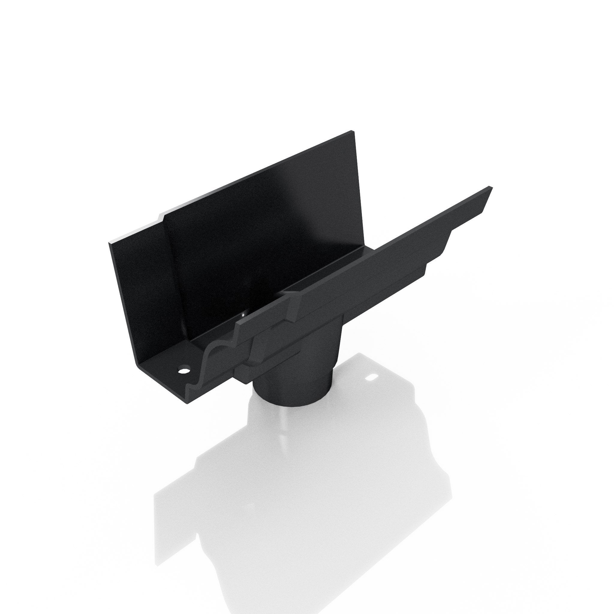 GTM11 - MOULDED GUTTER OUTLET 63mm DIA - 125 x 100mm - Alugutter