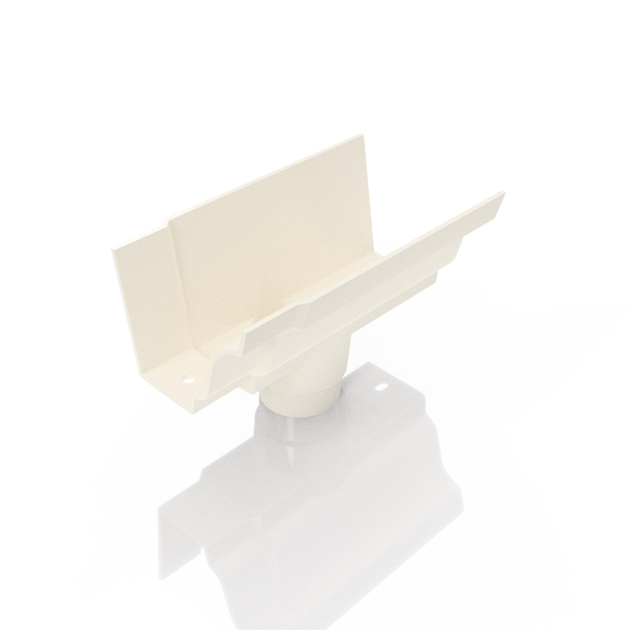 GTM12 - MOULDED GUTTER OUTLET 76mm DIA - 125 x 100mm - Alugutter