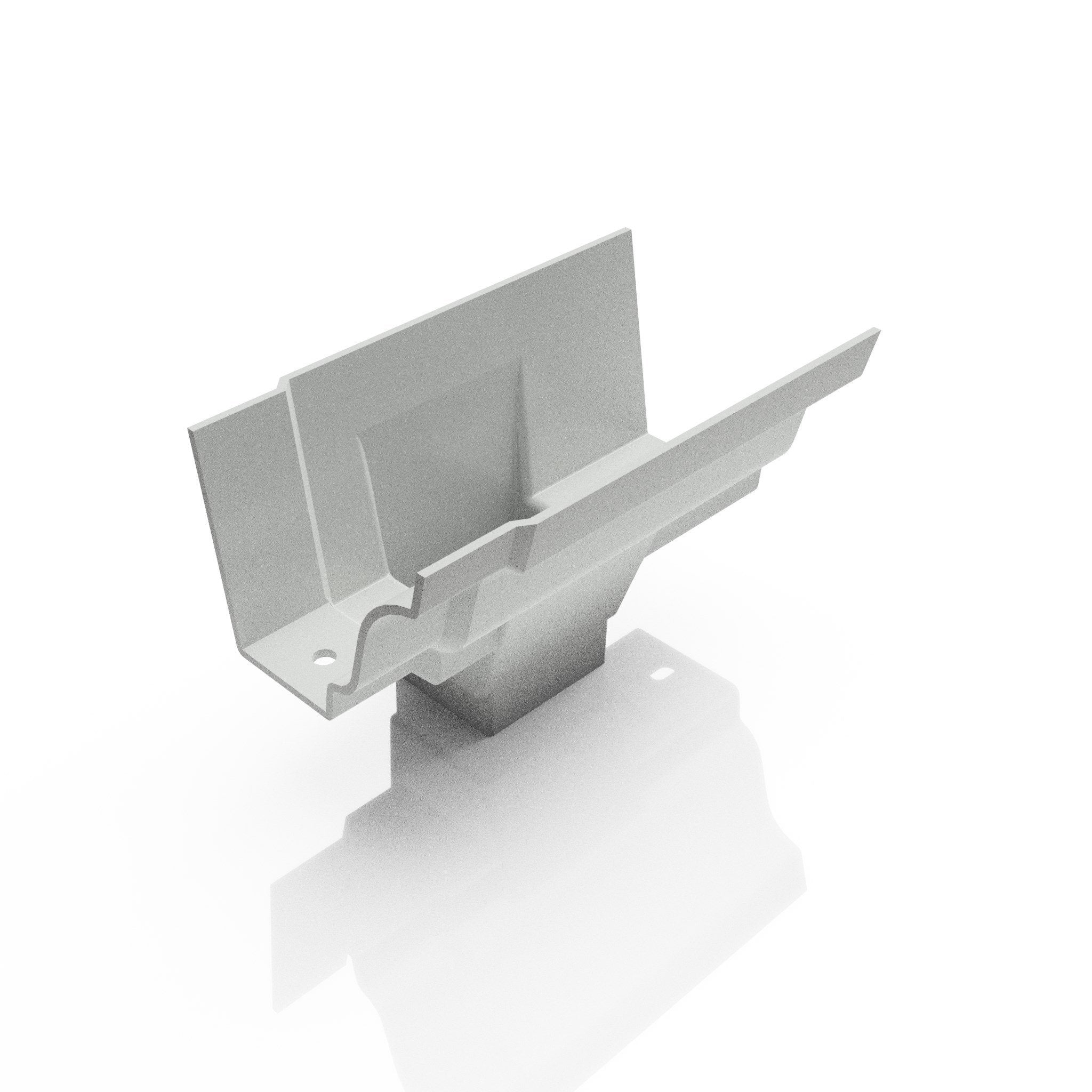 GTM13 - MOULDED GUTTER OUTLET 72X72mm - 125 x 100mm - Alugutter