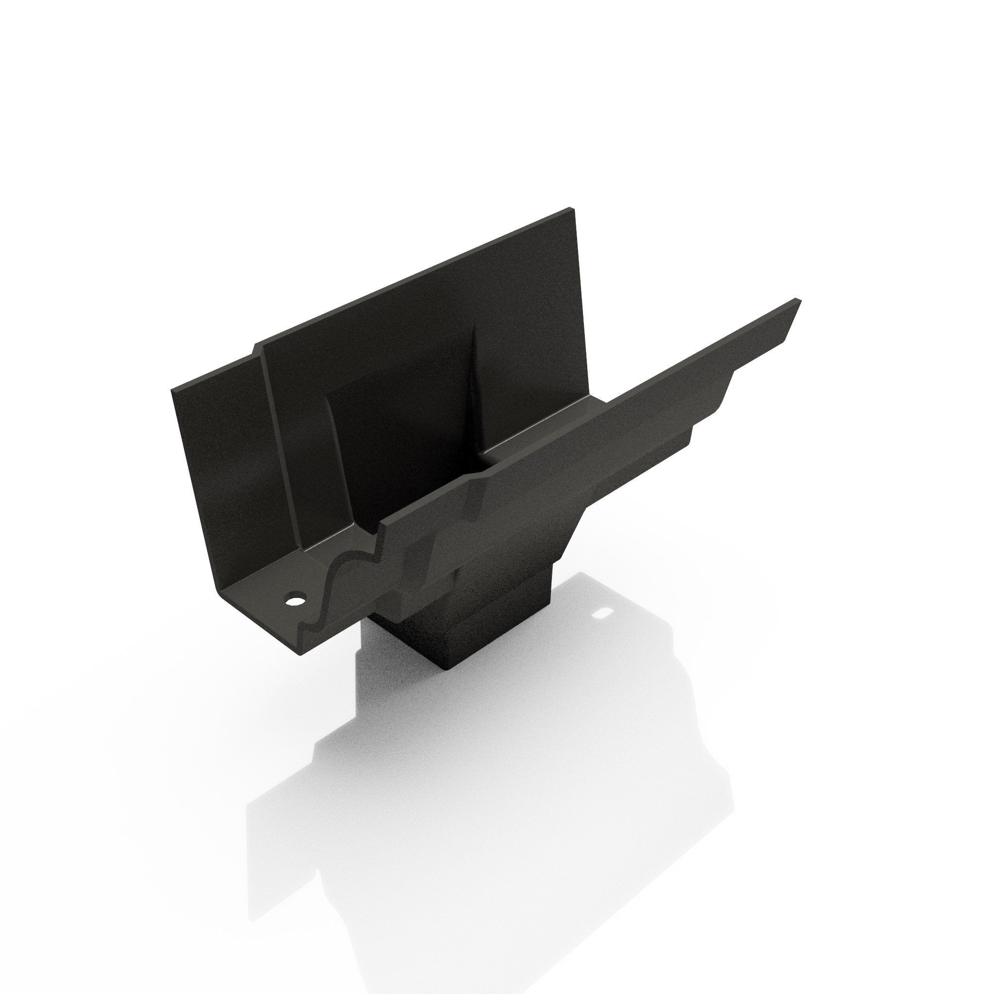 GTM13 - MOULDED GUTTER OUTLET 72X72mm - 125 x 100mm - Alugutter