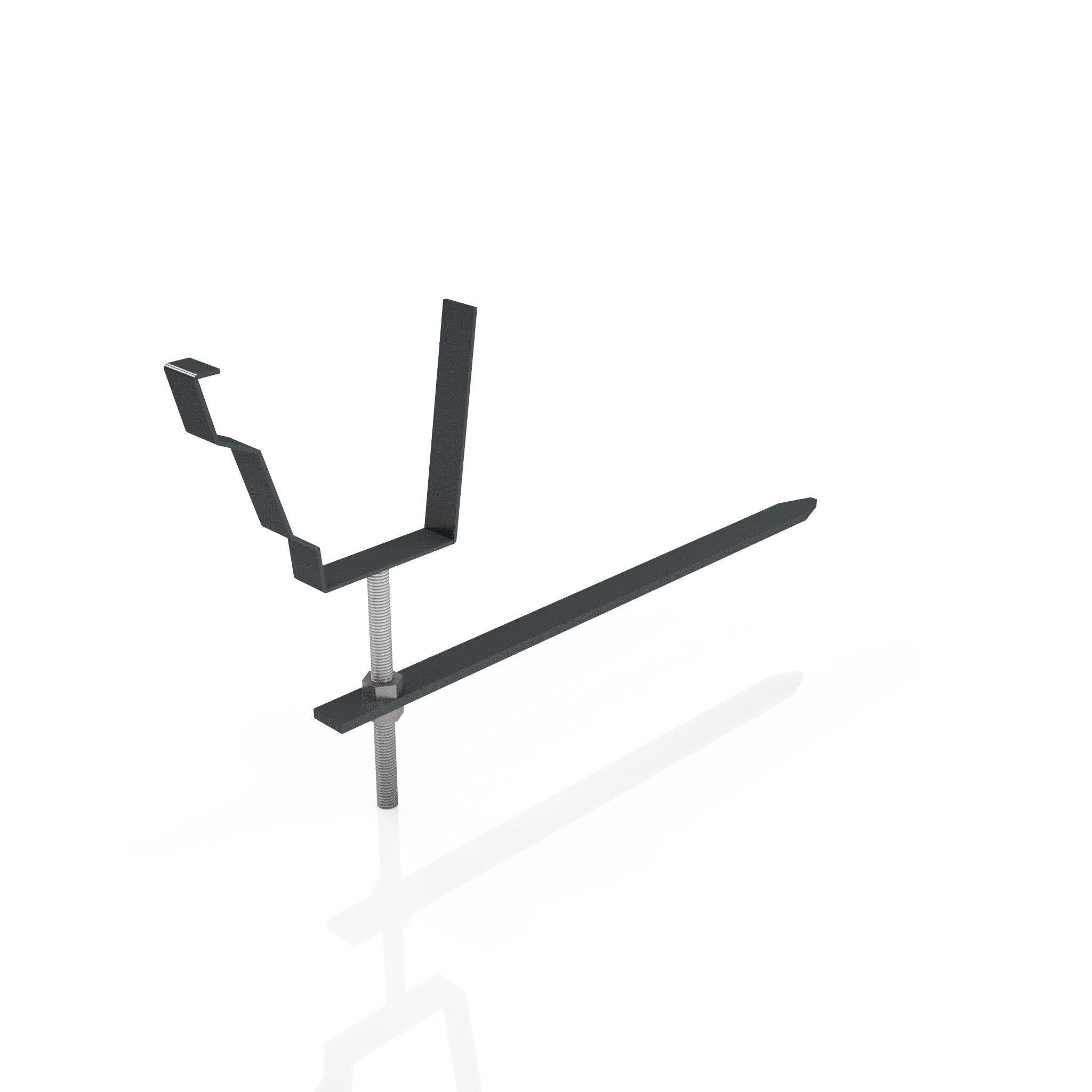 GTM16 - MOULDED GUTTER RISE AND FALL BRACKET - 125 x 100mm - Alugutter