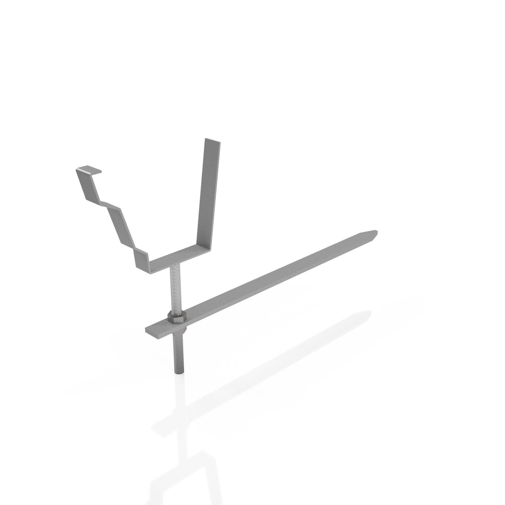 GTM16 - MOULDED GUTTER RISE AND FALL BRACKET - 125 x 100mm - Alugutter